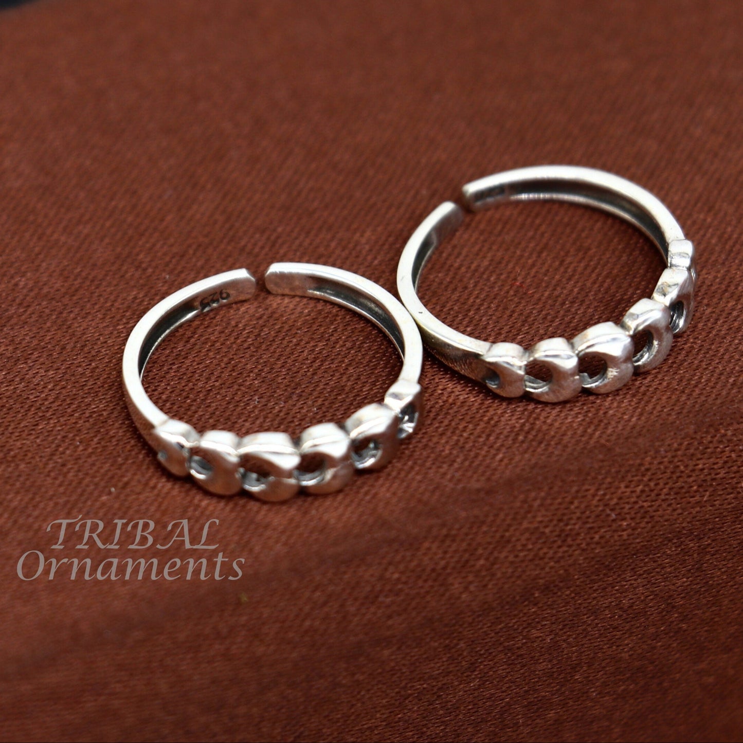 925 sterling silver handmade gorgeous design vintage style toe ring, best gifting tiny tone ring 925 stamped jewelry from india ytr06 - TRIBAL ORNAMENTS