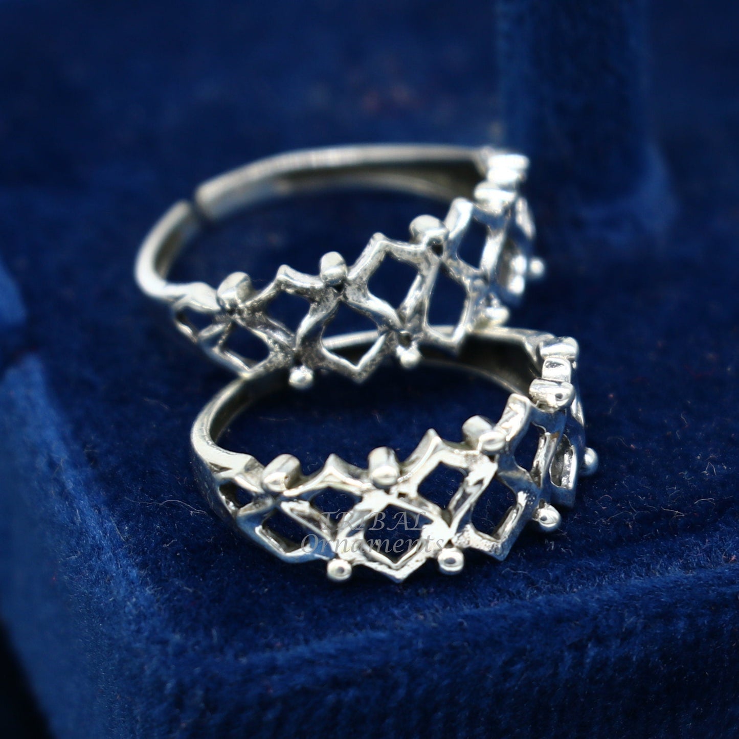 925 sterling silver handcrafted unique design vintage ethnic design brides toe ring for girl's women's ytr27 - TRIBAL ORNAMENTS