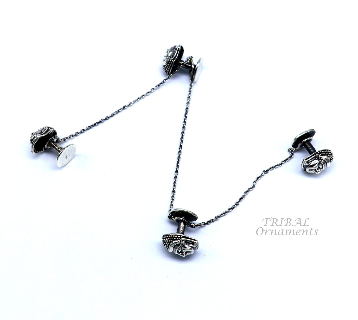 925 Sterling silver handmade gorgeous idol Buddha design buttons for men's kurta, best gifting jewelry for all occasions btn01 - TRIBAL ORNAMENTS