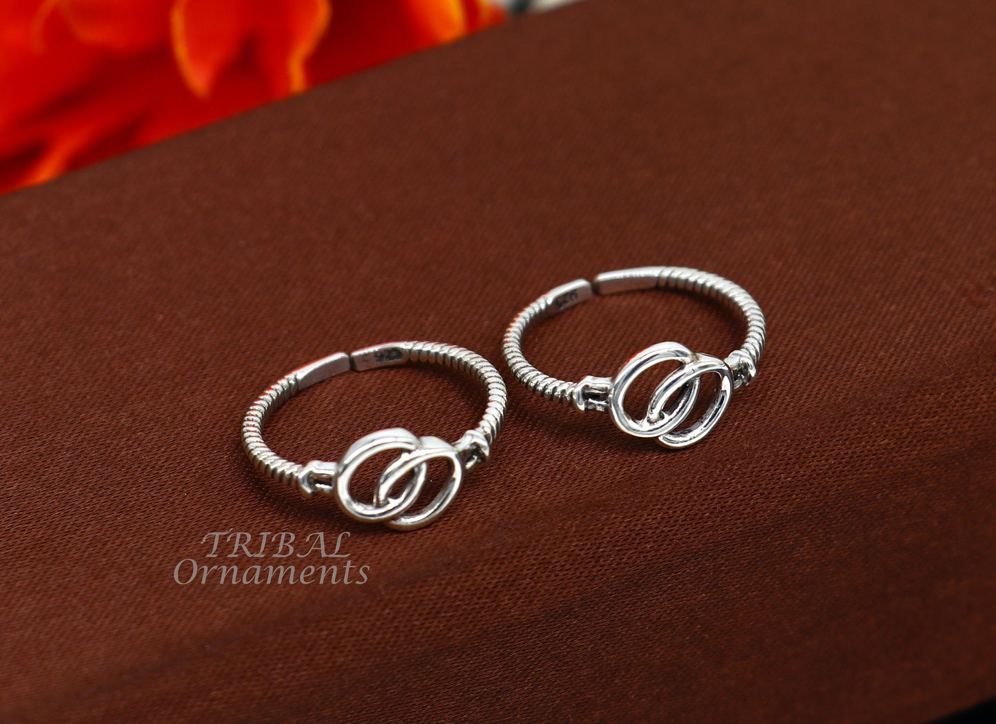 925 sterling silver handmade gorgeous design vintage style toe ring, best gifting tiny tone ring 925 stamped jewelry from india ytr04 - TRIBAL ORNAMENTS