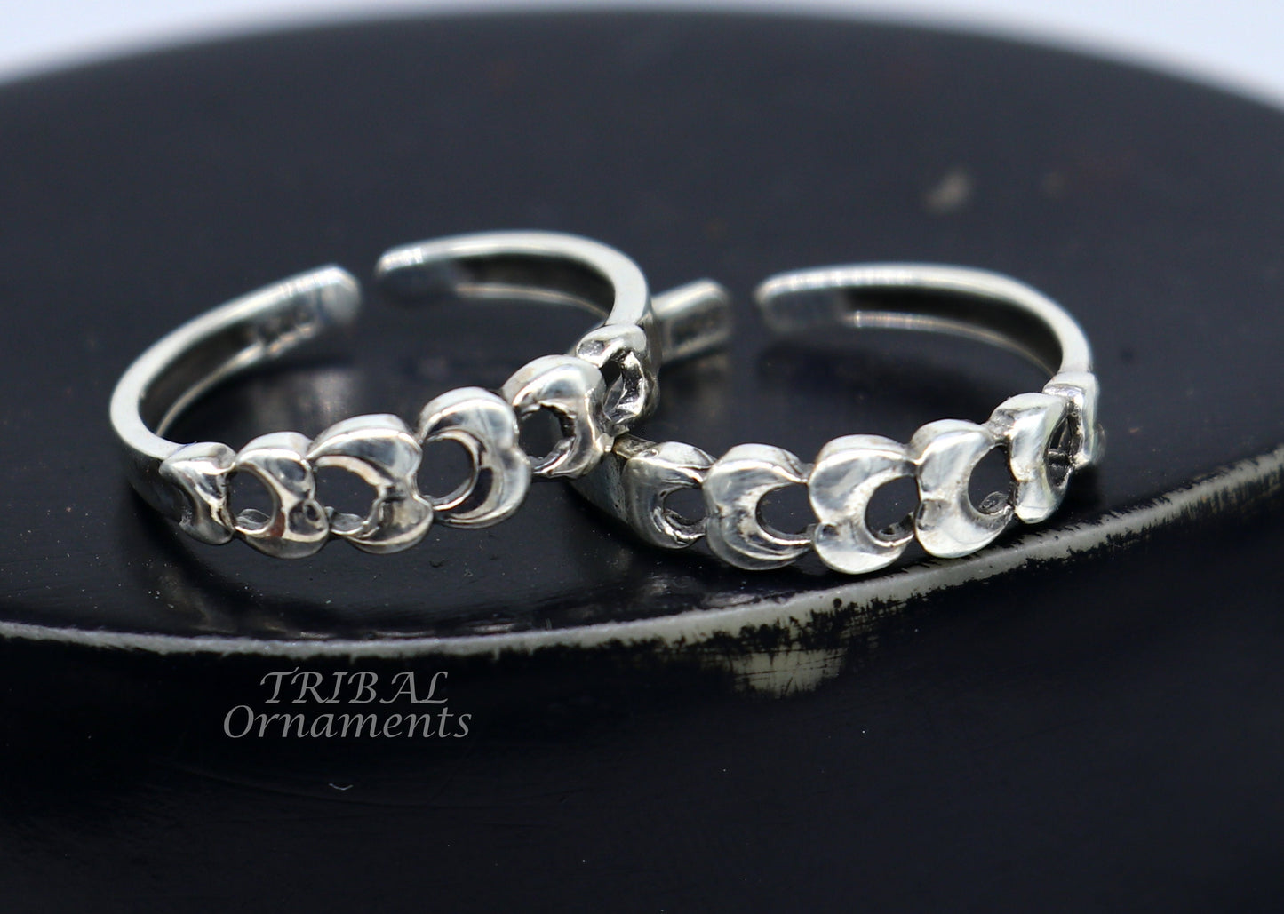 925 sterling silver handmade gorgeous design vintage style toe ring, best gifting tiny tone ring 925 stamped jewelry from india ytr06 - TRIBAL ORNAMENTS