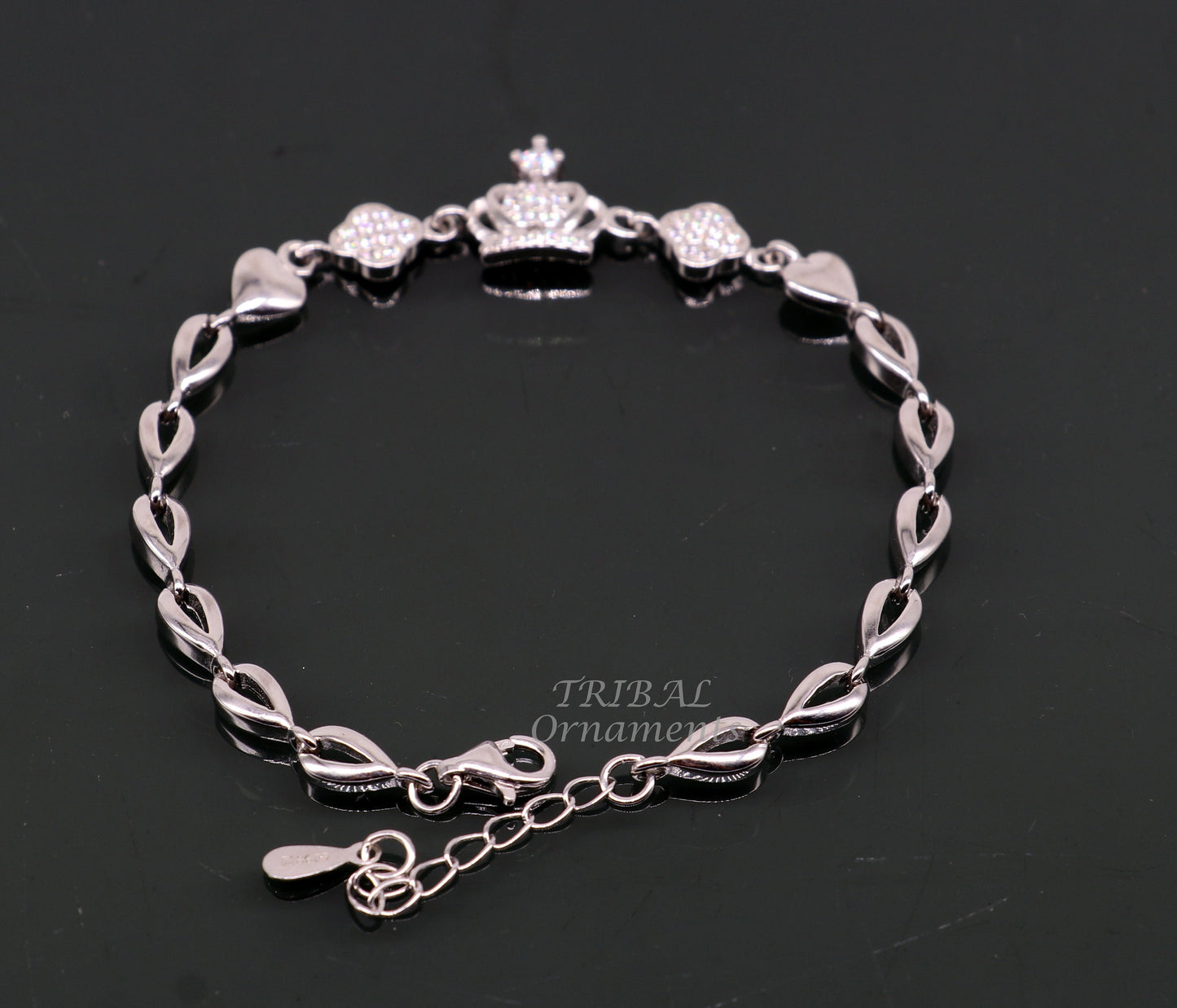 925 sterling silver handmade link chain Bracelet for girl's, Dainty Silver Bracelet, Chain Bracelet, Minimal Jewelry, Gift For Women sbr381 - TRIBAL ORNAMENTS
