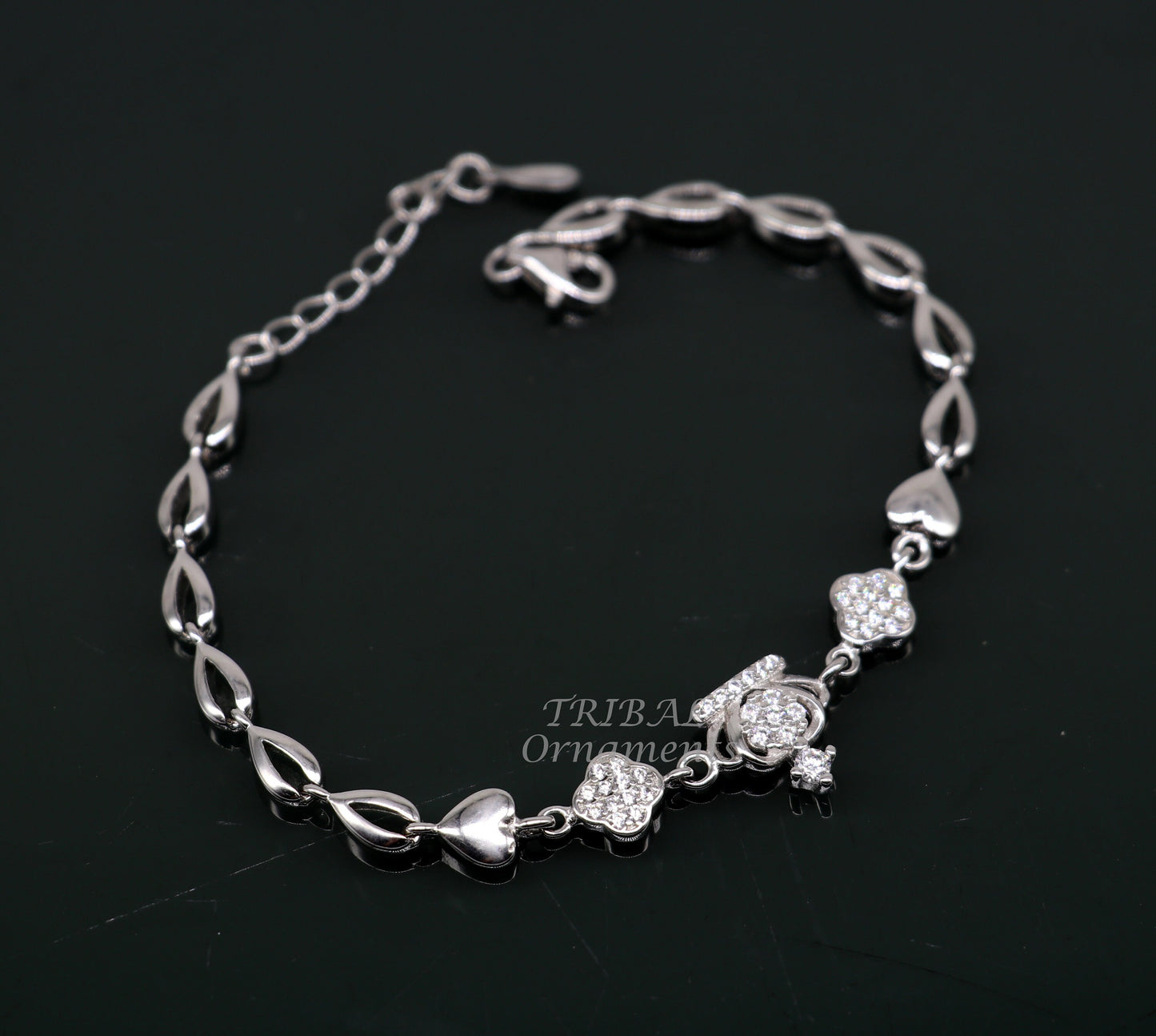 925 sterling silver handmade link chain Bracelet for girl's, Dainty Silver Bracelet, Chain Bracelet, Minimal Jewelry, Gift For Women sbr381 - TRIBAL ORNAMENTS