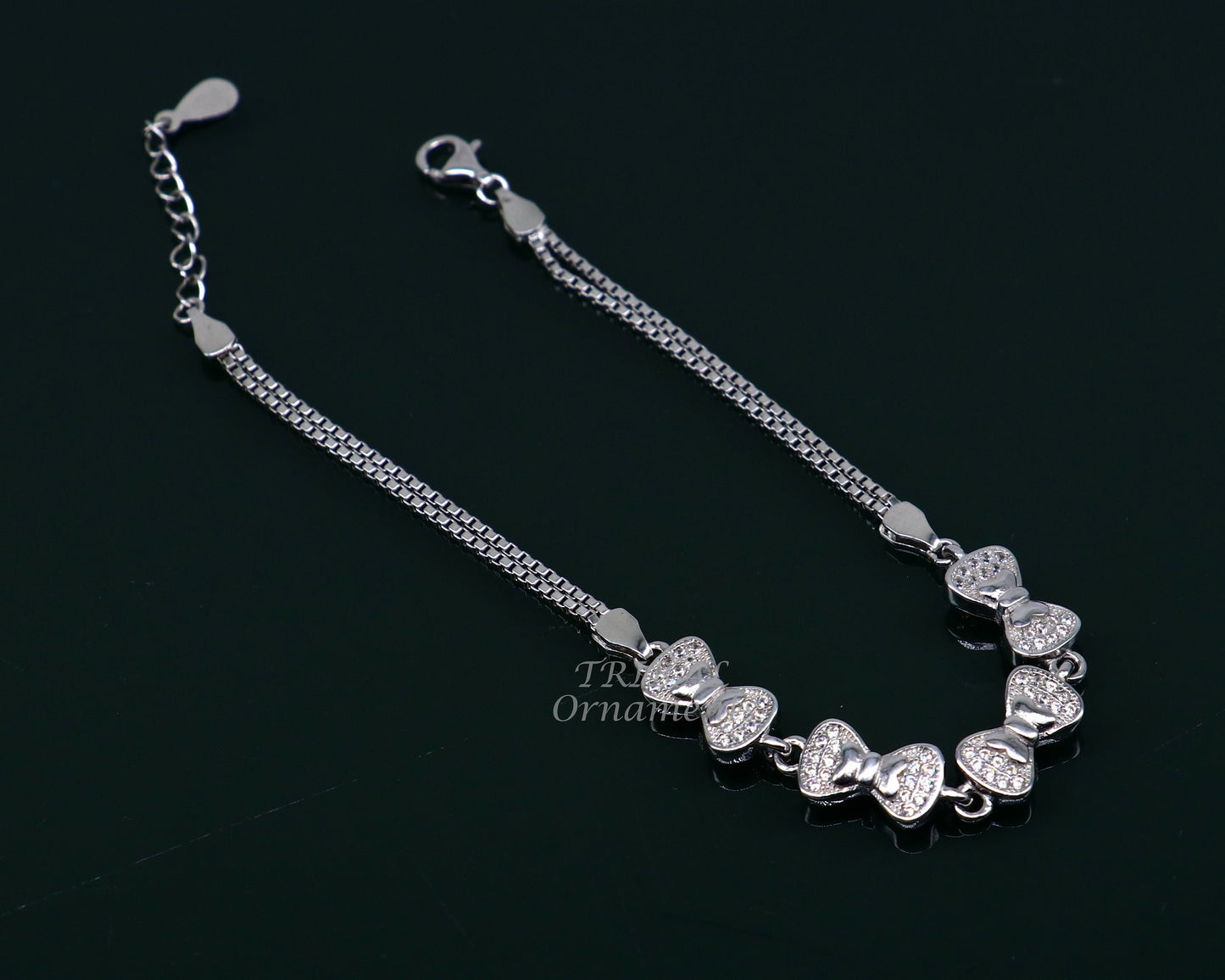 925 sterling silver handmade link chain Bracelet for girl's, Dainty Silver Bracelet, Chain Bracelet Gift For Women's bride jewelry sbr383 - TRIBAL ORNAMENTS