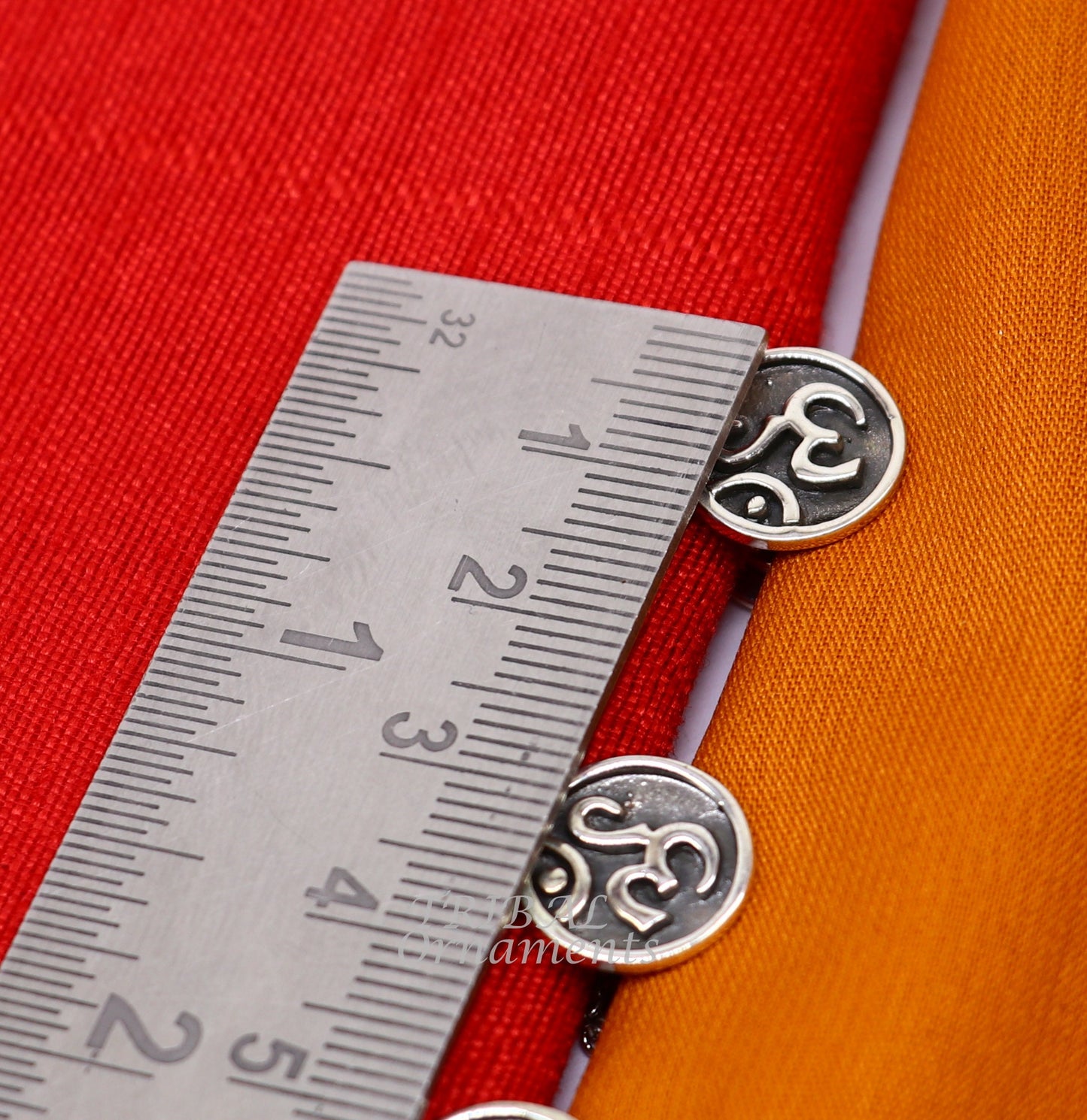 925 Sterling silver handmade gorgeous sign Aum or OM design buttons or cufflinks  for men's kurta, best gifting jewelry occasions btn02 - TRIBAL ORNAMENTS