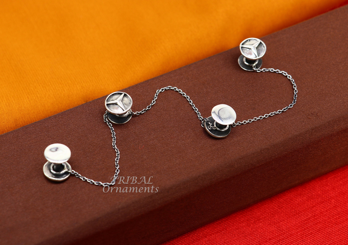 925 Sterling silver handmade amazing star design buttons or cufflinks for men's kurta, best gifting jewelry occasions btn07 - TRIBAL ORNAMENTS