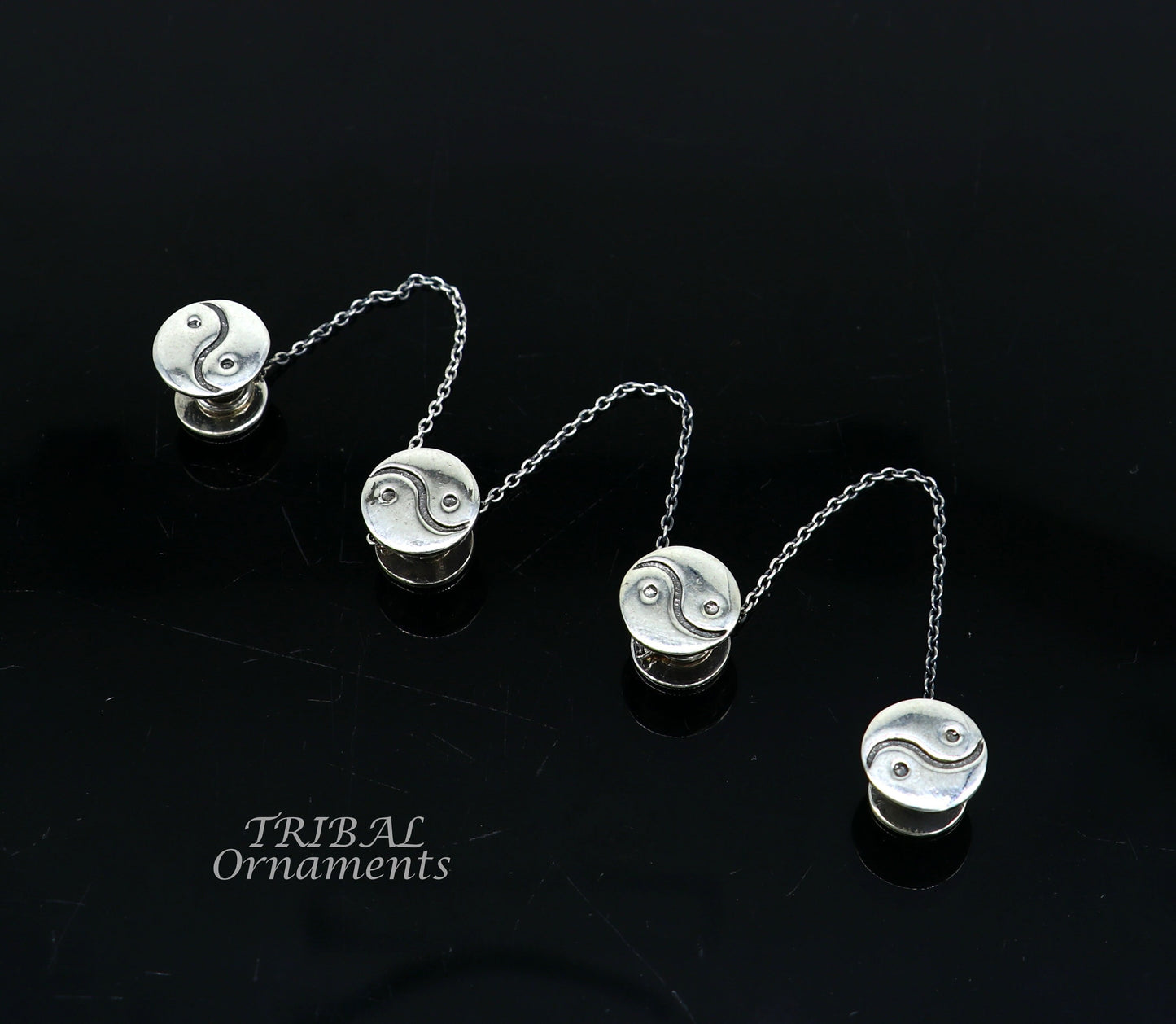 925 Sterling silver handmade amazing unique rond design shape ethnic style design buttons for men's kurta, best gifting accessories btn20 - TRIBAL ORNAMENTS