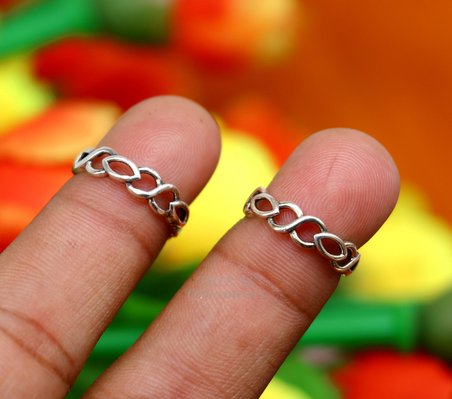traditional design sterling silver vintage handmade toe ring belly dance women's jewelry awesome tribal jewelry rajasthan India ytr23 - TRIBAL ORNAMENTS
