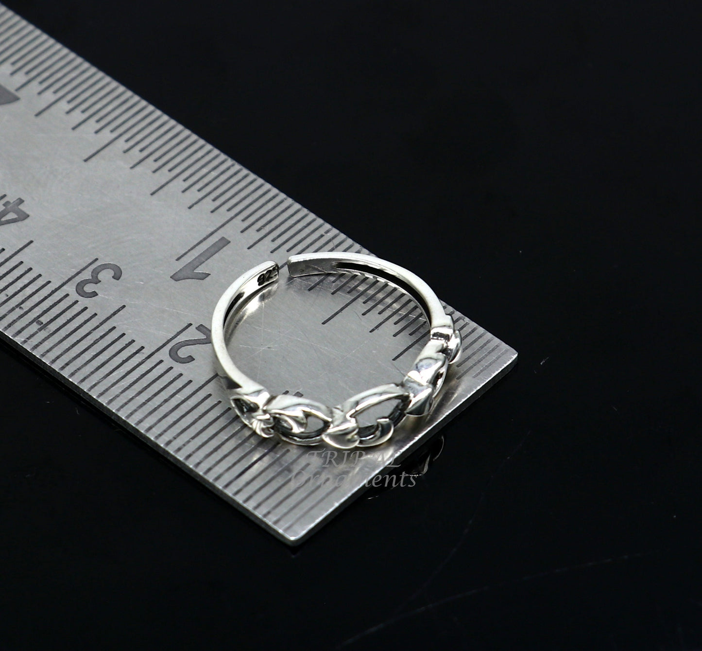 Traditional design 925 sterling silver vintage handmade toe ring belly dance women's jewelry awesome tribal jewelry Rajasthan India ytr24 - TRIBAL ORNAMENTS