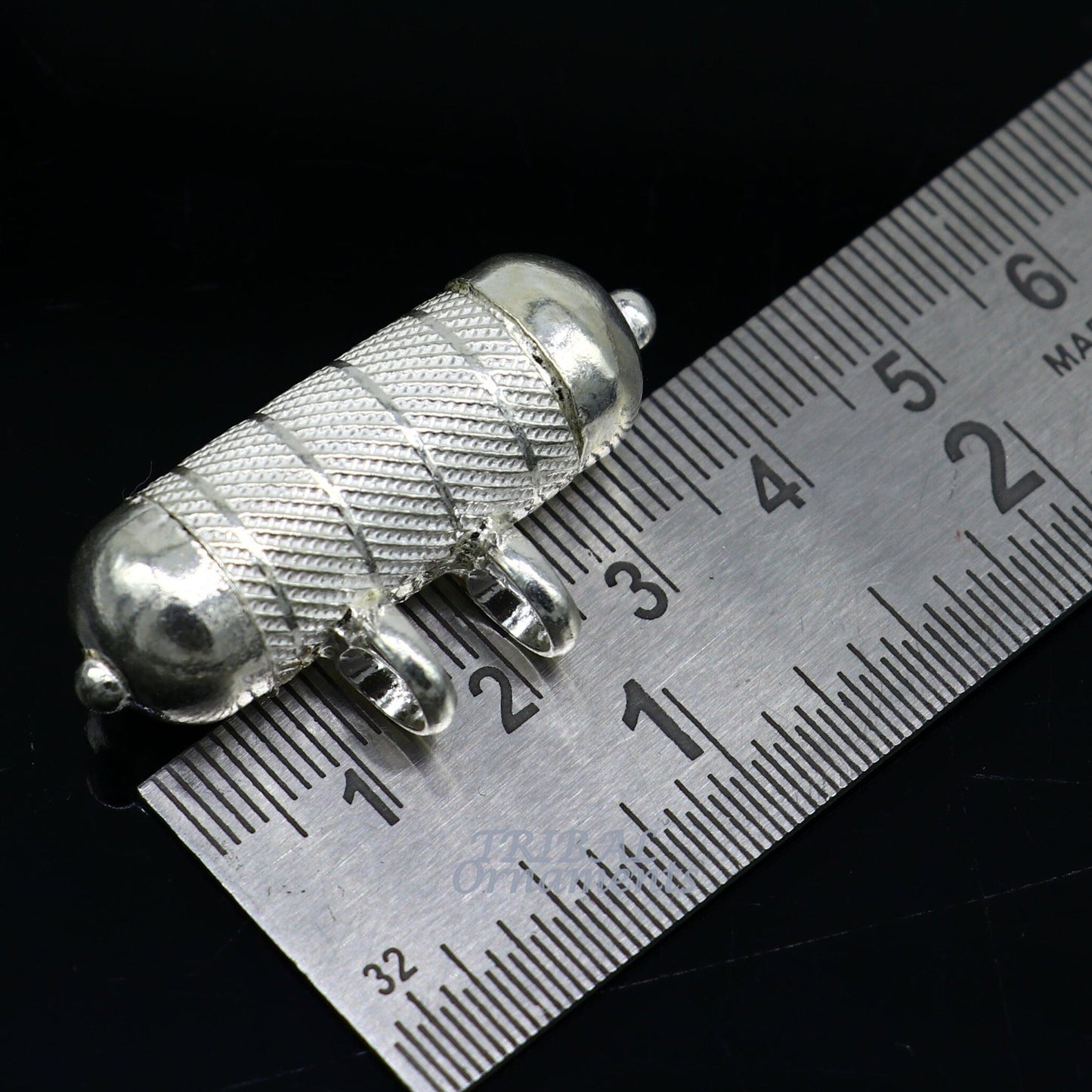 4 cm wide Sterling silver handmade vintage customized design amulet pendant, box pendant, container pendant excellent gifting jewelry nsp470 - TRIBAL ORNAMENTS