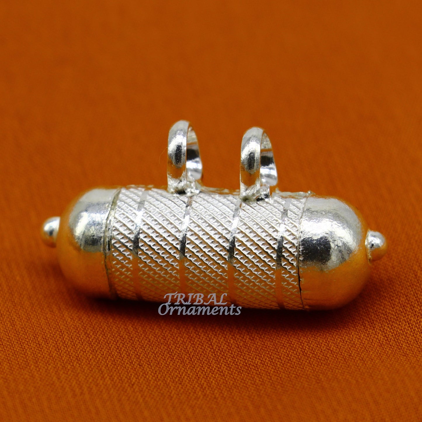 4 cm wide Sterling silver handmade vintage customized design amulet pendant, box pendant, container pendant excellent gifting jewelry nsp470 - TRIBAL ORNAMENTS