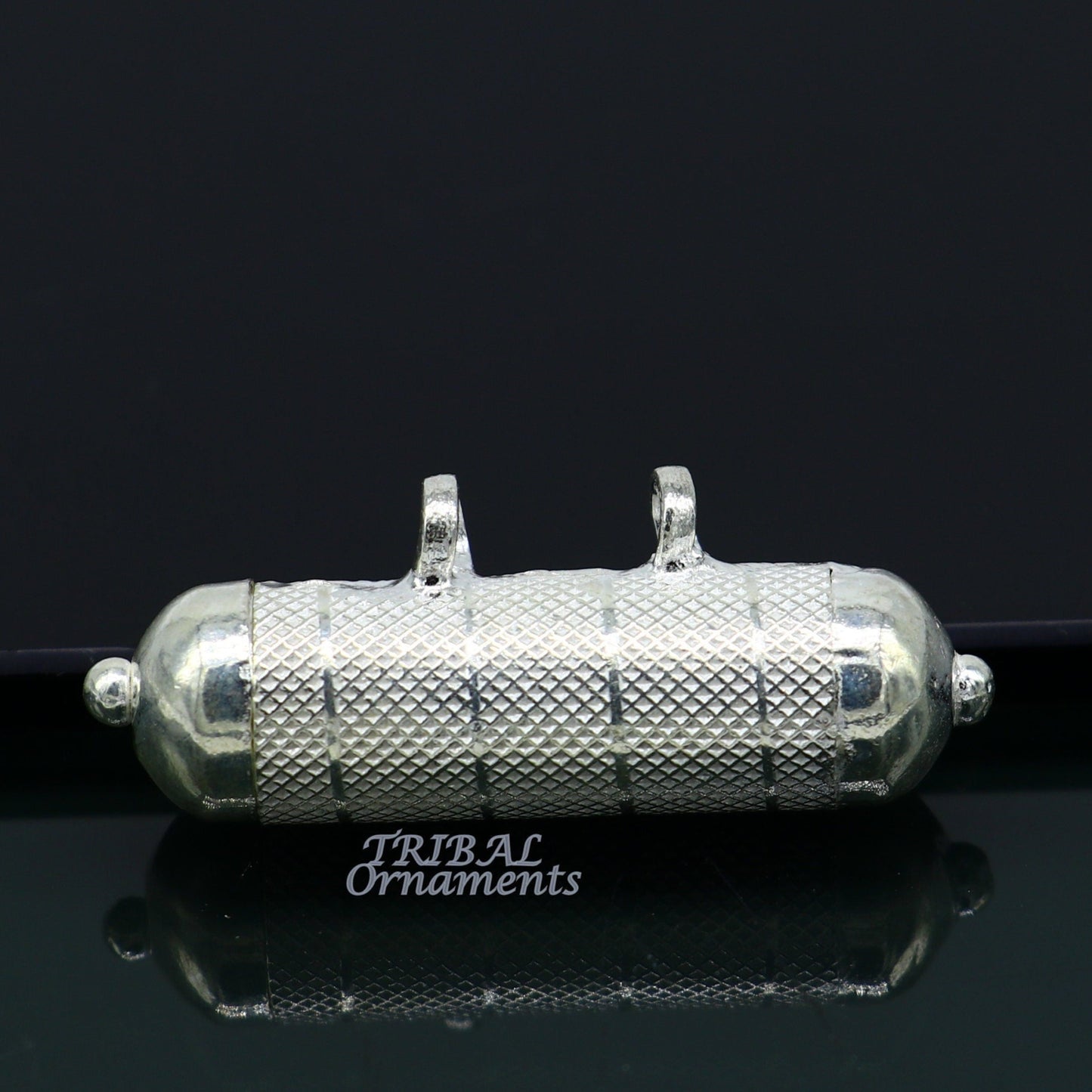 4.2cm wide Sterling silver handmade vintage design amulet pendant, box pendant, container pendant excellent gifting jewelry nsp471 - TRIBAL ORNAMENTS