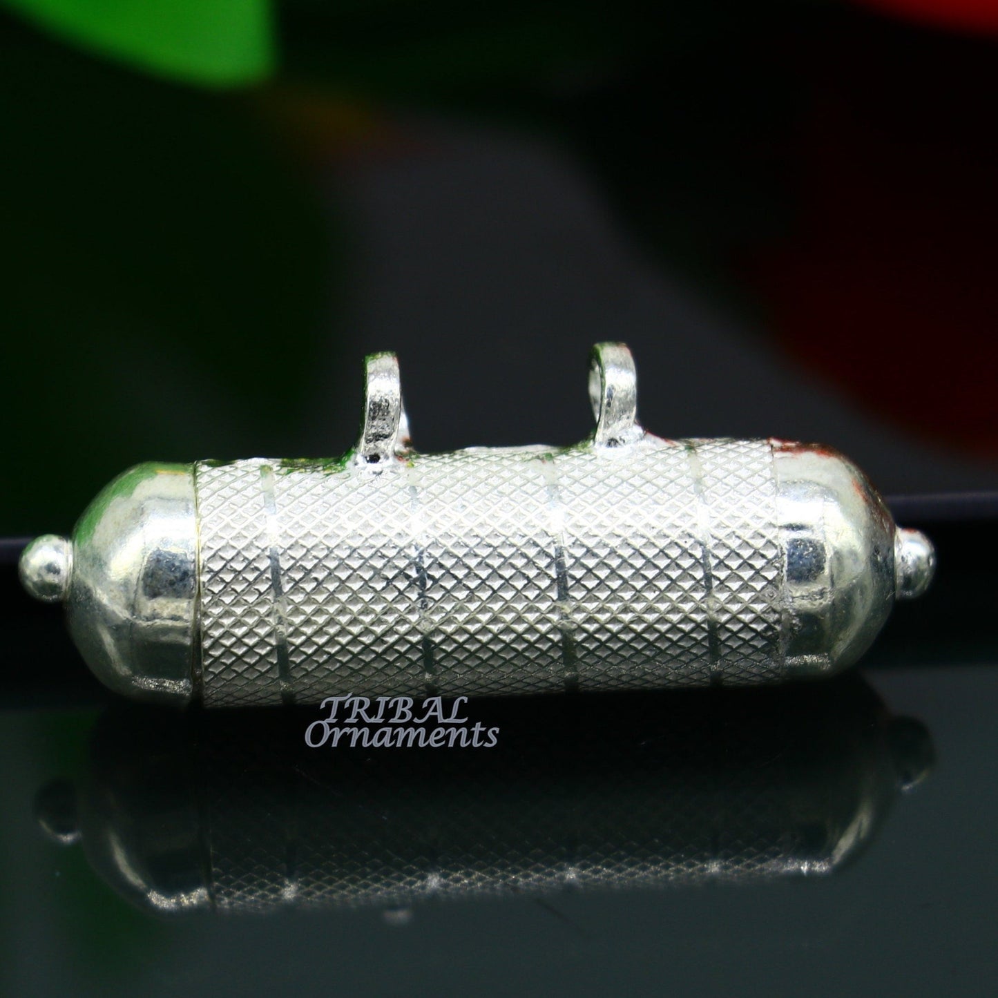 4.2cm wide Sterling silver handmade vintage design amulet pendant, box pendant, container pendant excellent gifting jewelry nsp471 - TRIBAL ORNAMENTS