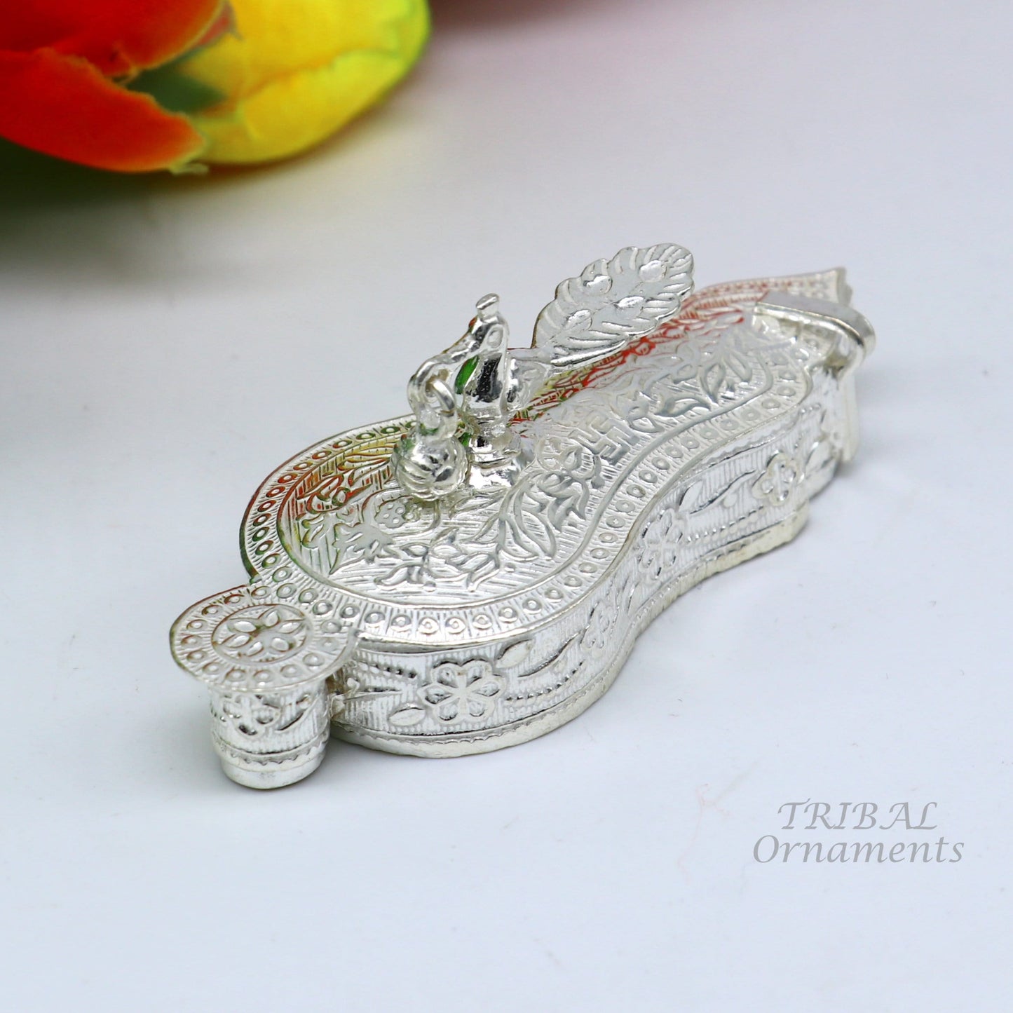 925 sterling silver handmade fabulous sindur dani best brides gifting collection, amazing trinket box , kumkum box brides jewelry stb379 - TRIBAL ORNAMENTS