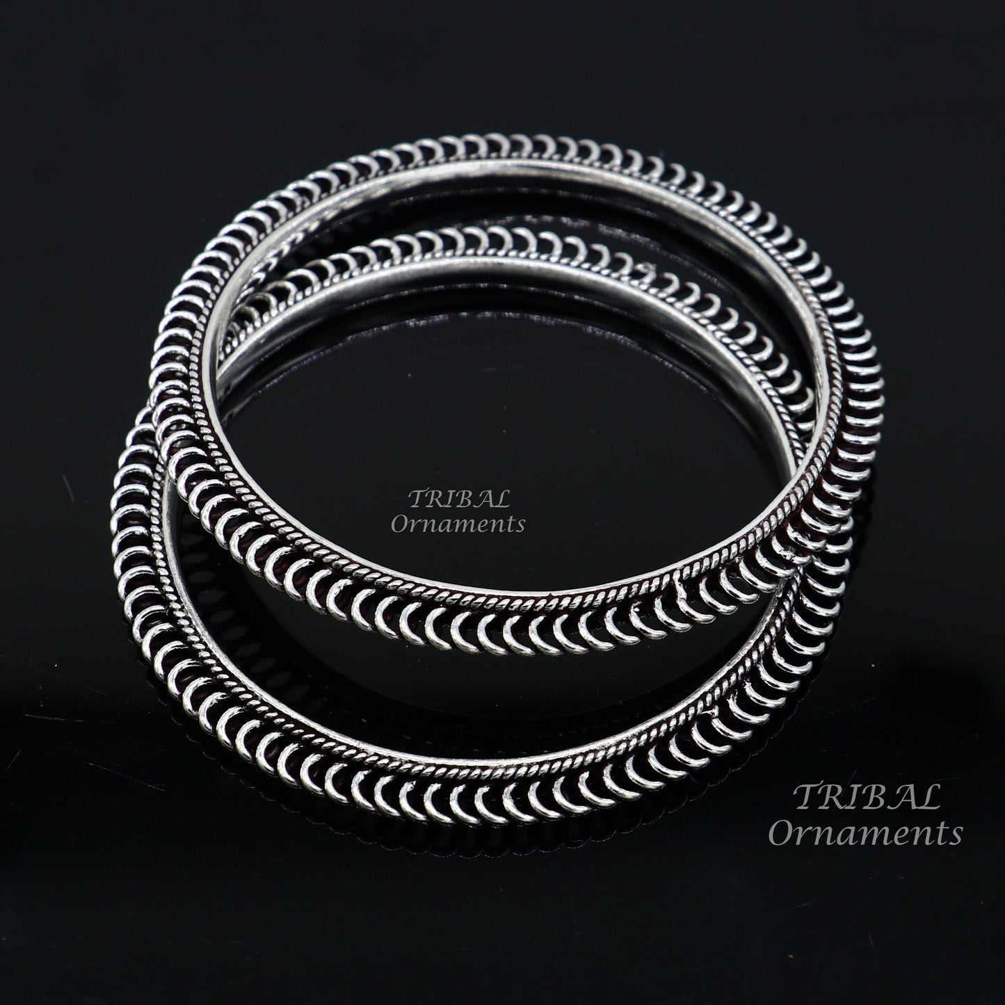 925 sterling silver handmade Vintage design amazing style bangle bracelet kada tribal ethnic jewelry best bride belly dance gifting ba154 - TRIBAL ORNAMENTS