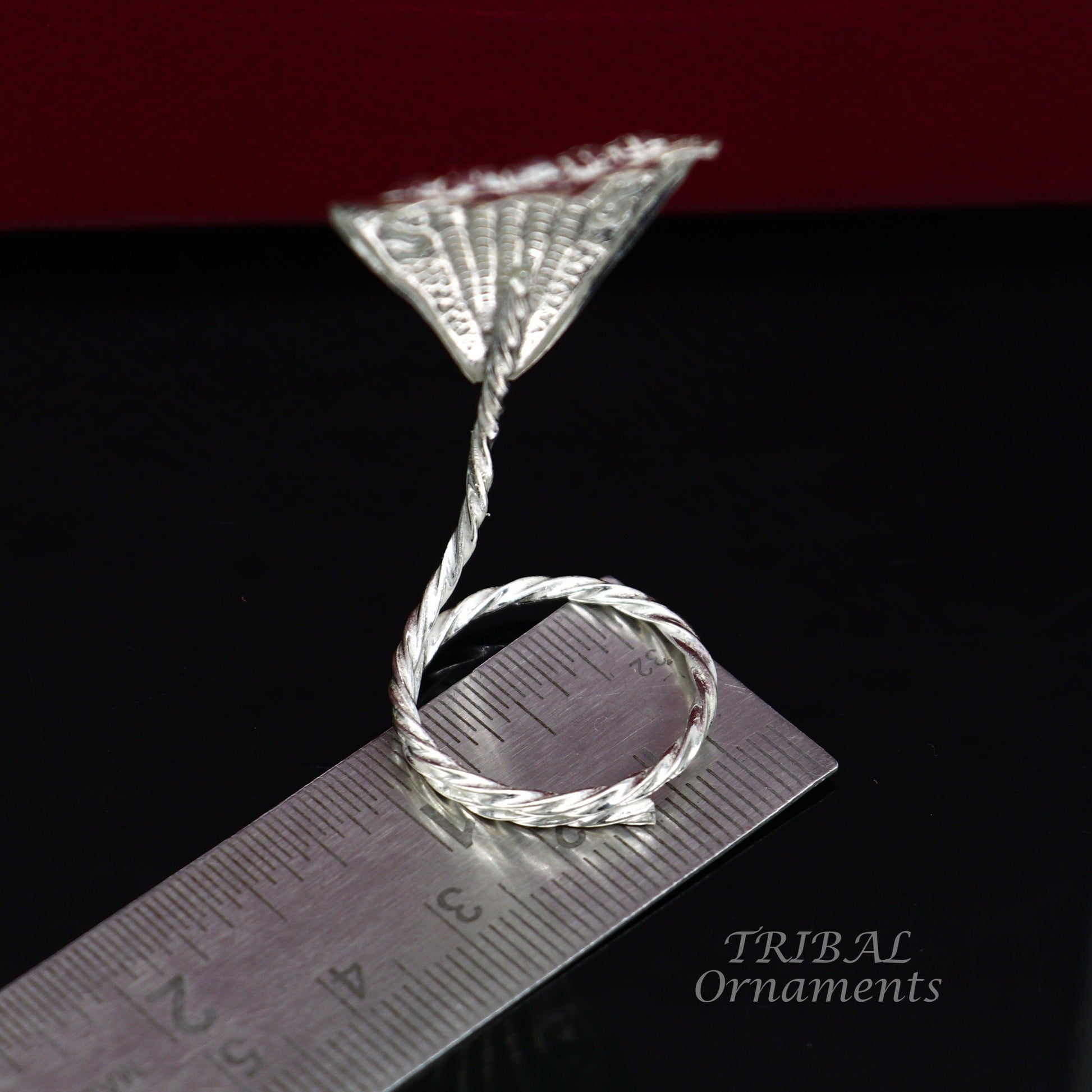 Solid silver handmade Divine Sheshnag PANCHMUKHI style mini snake or shiva snake for puja or worshipping, solid 5 FACE snake  article su836 - TRIBAL ORNAMENTS