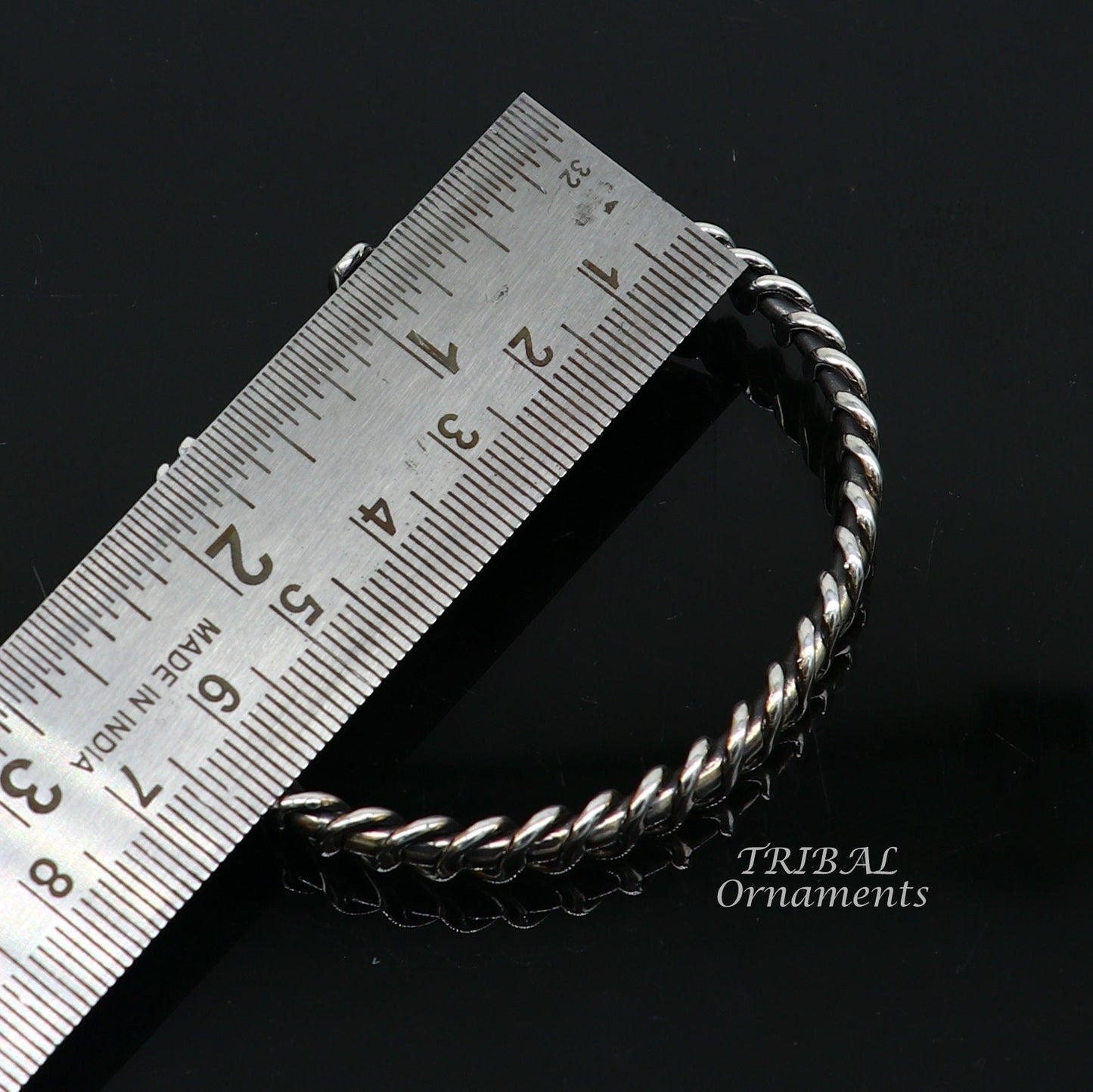 Vintage unique design stylish cuff kada adjustable bracelet, 925 sterling silver wrist jewelry for boy's and girl's, best gifting cuff107 - TRIBAL ORNAMENTS