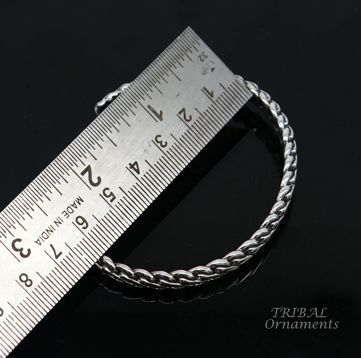 925 sterling silver handmade amazing stylish adjustable cuff kada bracelet, wrist jewelry for boy's and girl's, best gifting cuff112 - TRIBAL ORNAMENTS