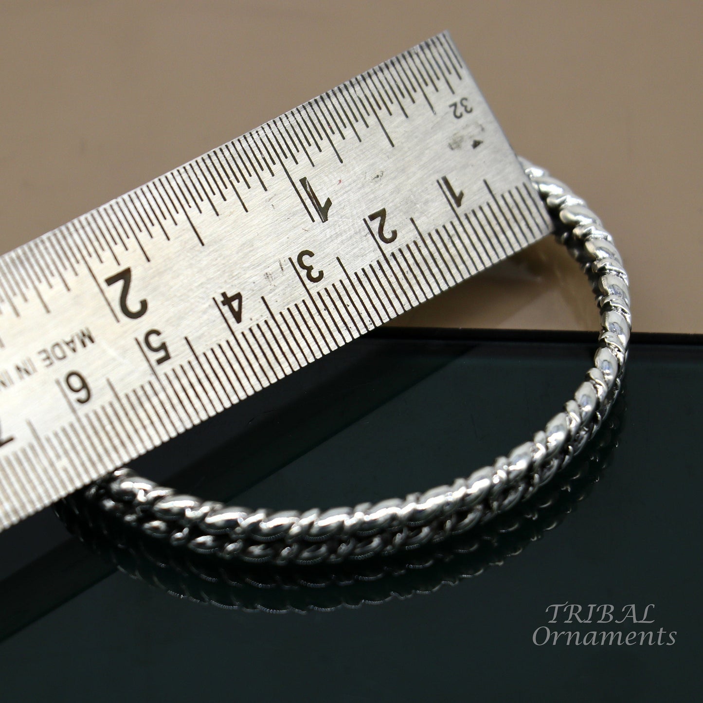 925 sterling silver handmade amazing stylish adjustable cuff kada bracelet, wrist jewelry for boy's and girl's, best gifting cuff113 - TRIBAL ORNAMENTS