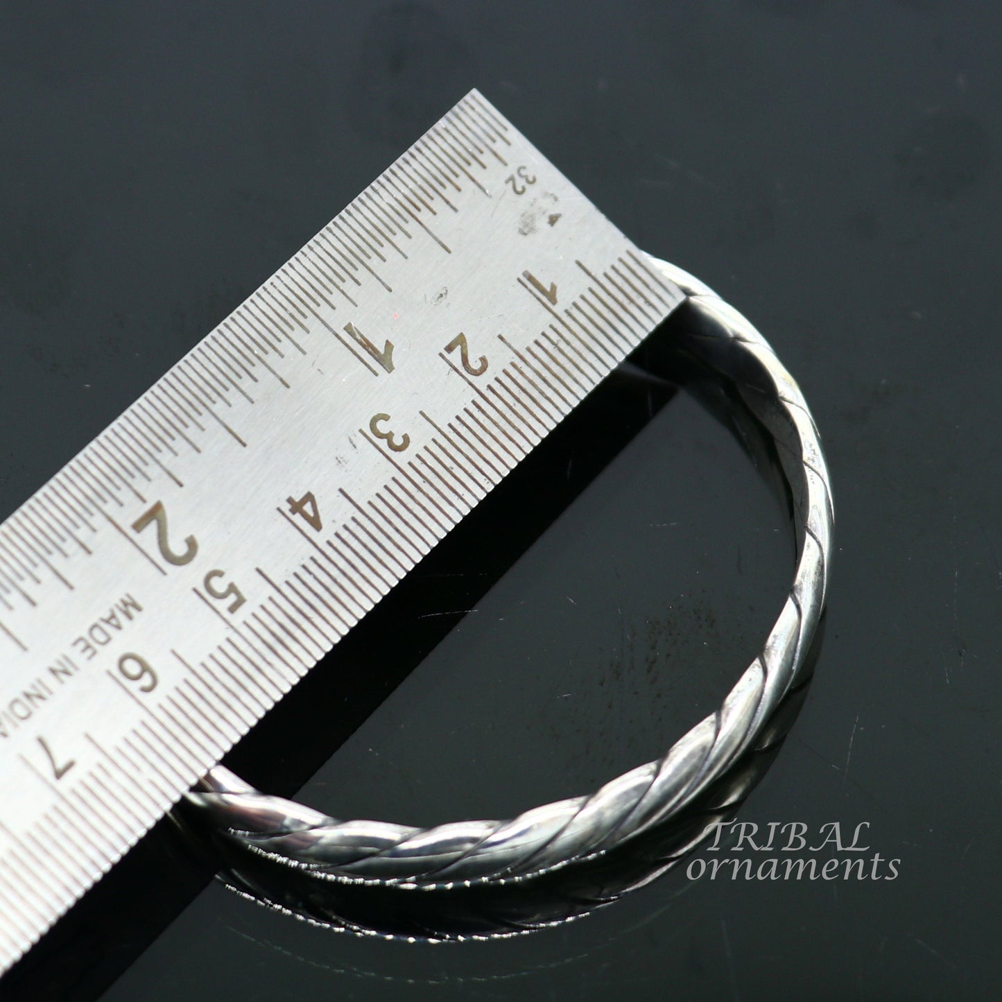 925 sterling silver handmade unique design fabulous open face adjustable bangle cuff bracelet kada, excellent gifting jewelry her cuff116 - TRIBAL ORNAMENTS