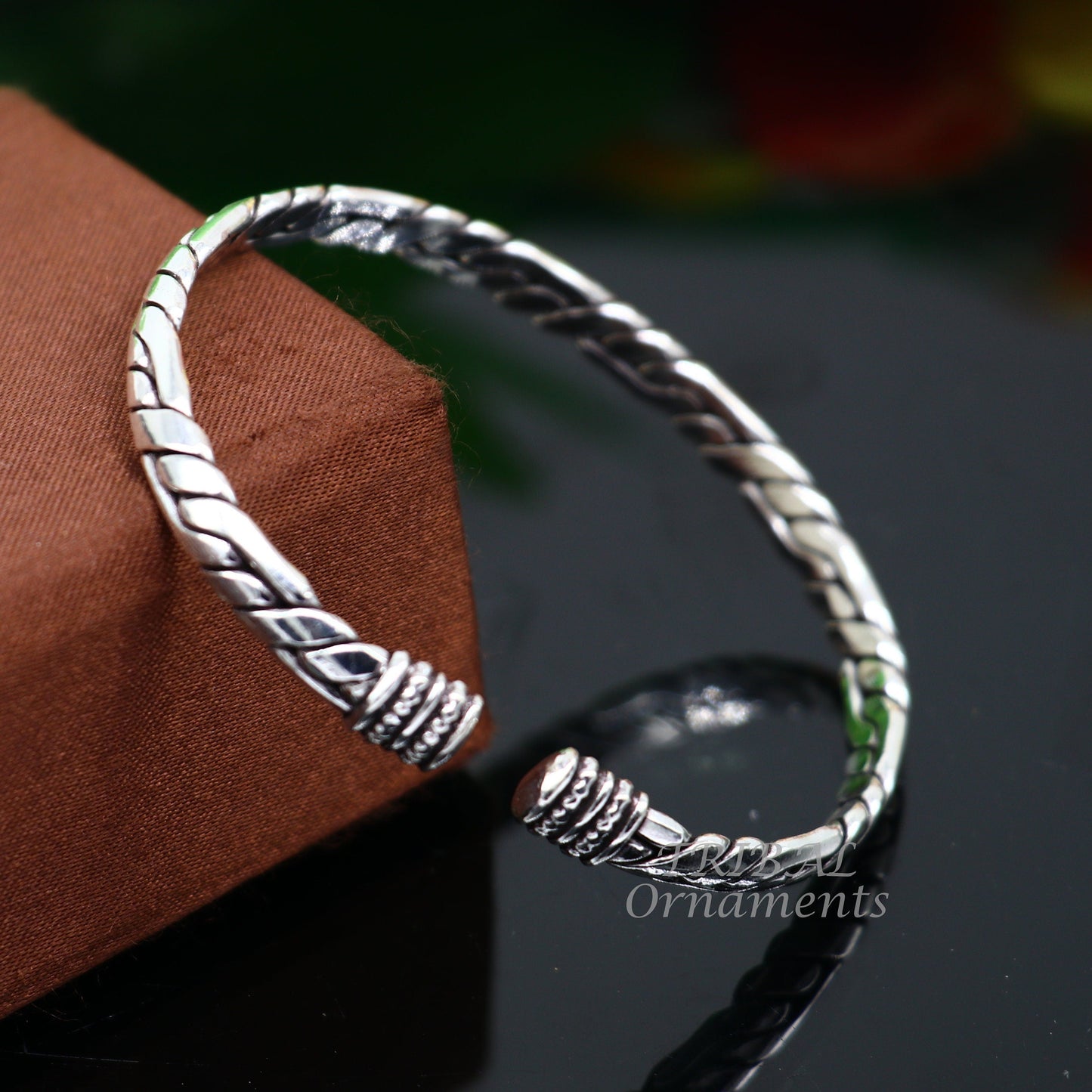Vintage handmade design stylish both men's and girls 925 sterling silver cuff bracelet kada, amazing gifting ethnic style bangles cuff126 - TRIBAL ORNAMENTS
