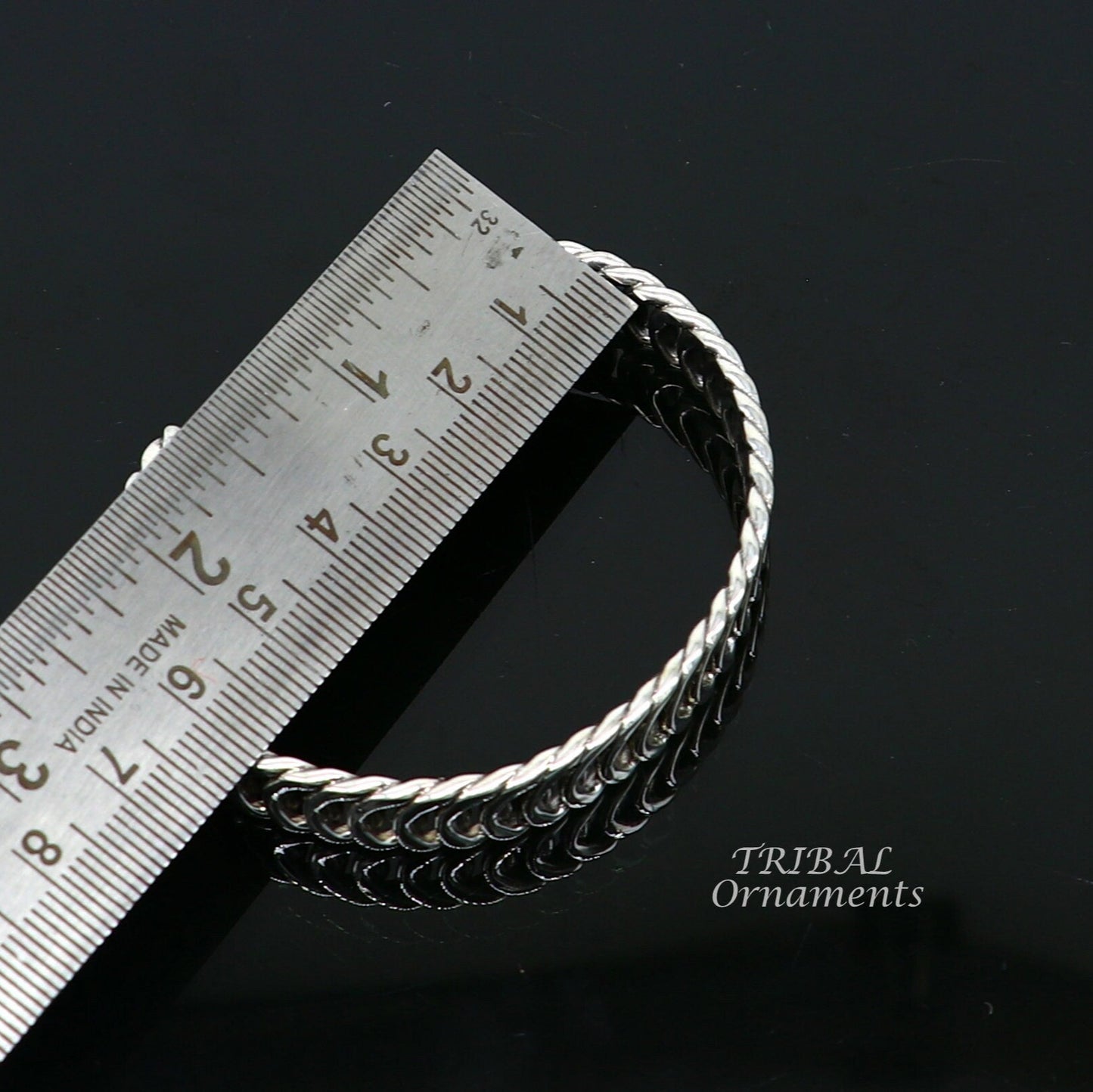 Vintage unique design stylish cuff kada adjustable bracelet, 925 sterling silver wrist jewelry for boy's and girl's, best gifting cuff108 - TRIBAL ORNAMENTS