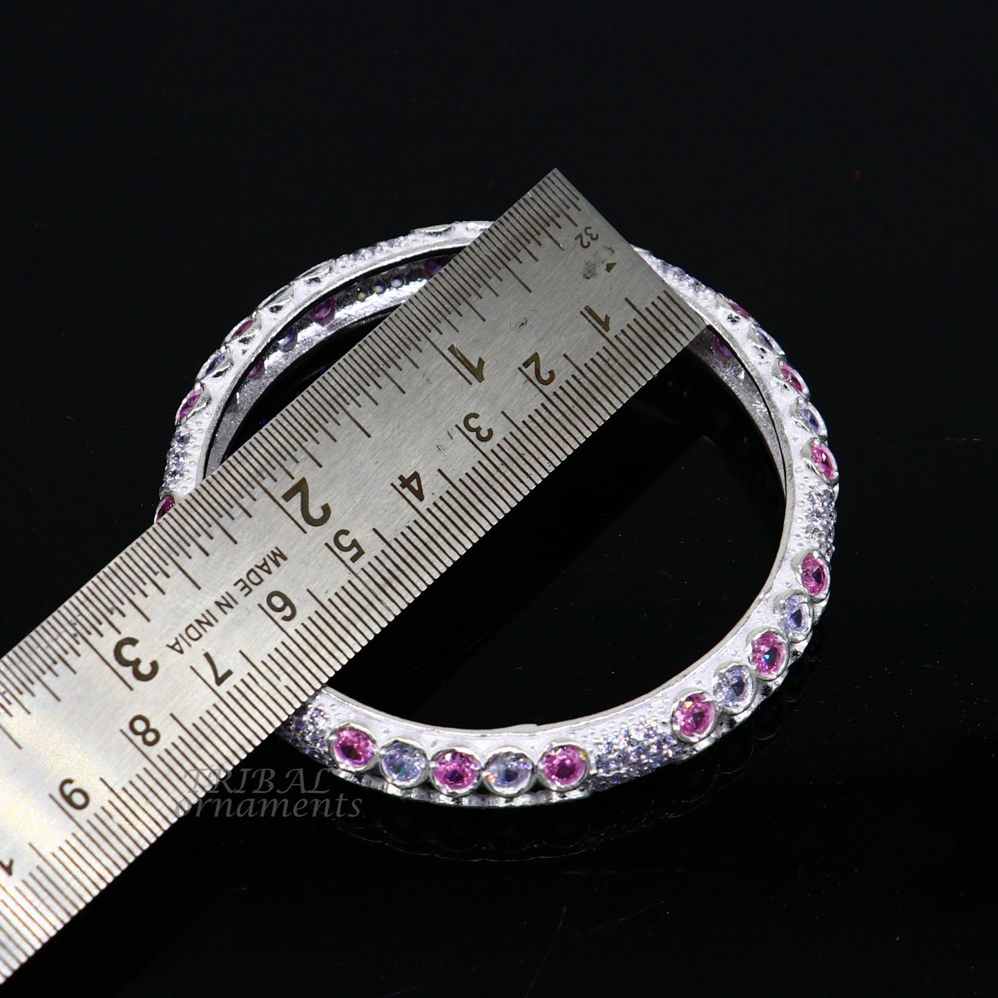 925 sterling silver handmade gorgeous multicolor stone stone stylish bangle excellent brides Wedding tribal personalized jewelry ba168 - TRIBAL ORNAMENTS
