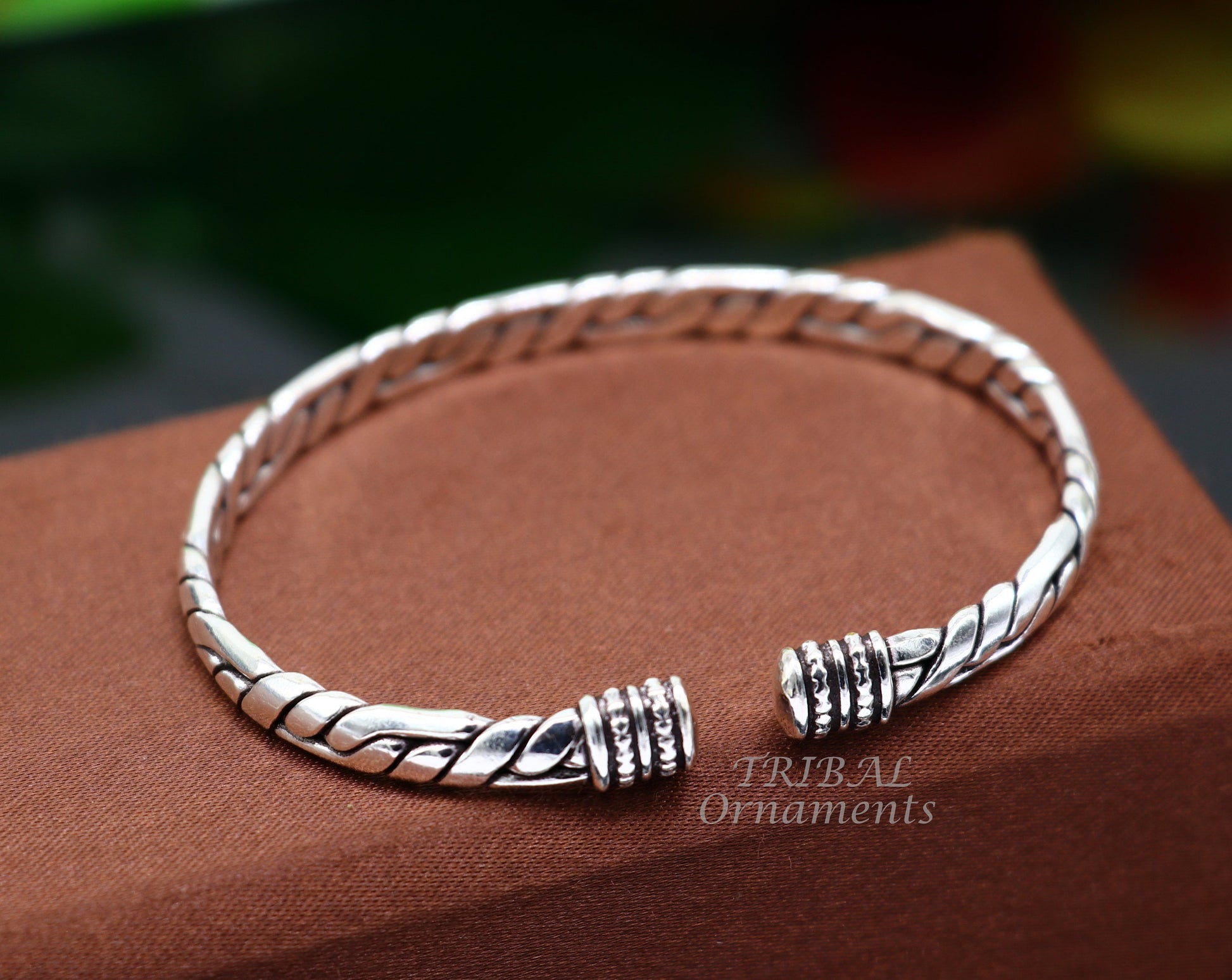 Vintage handmade design stylish both men's and girls 925 sterling silver cuff bracelet kada, amazing gifting ethnic style bangles cuff126 - TRIBAL ORNAMENTS
