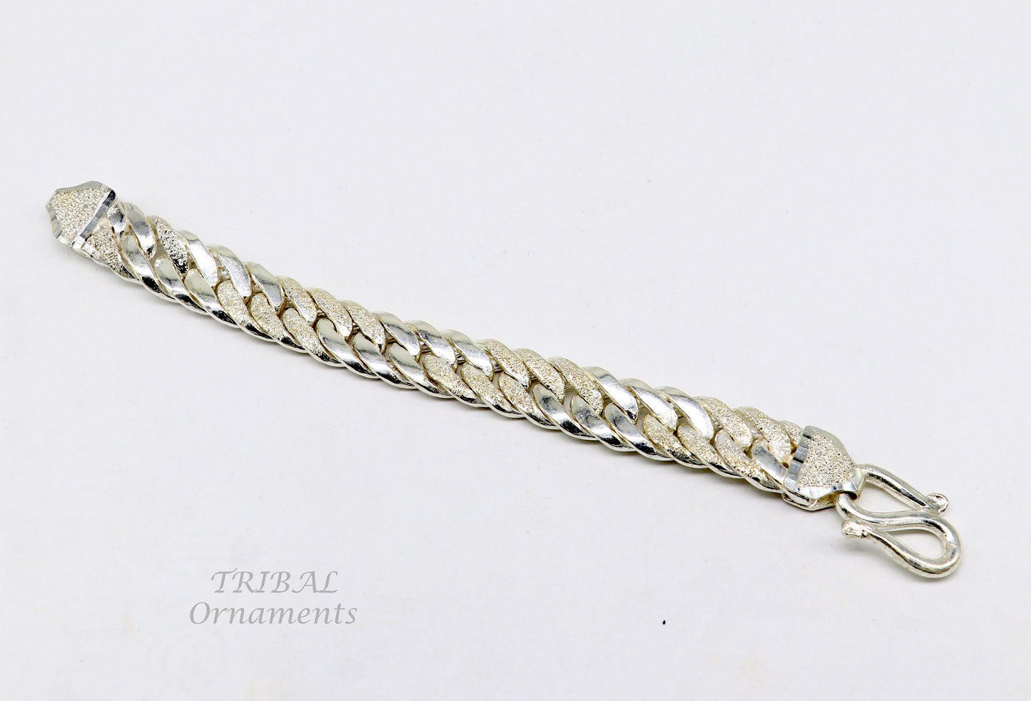 925 sterling silver handmade heavy design vintage stylish solid chain bracelet, stylish bracelet gifting unisex ethnic jewelry sbr407 - TRIBAL ORNAMENTS