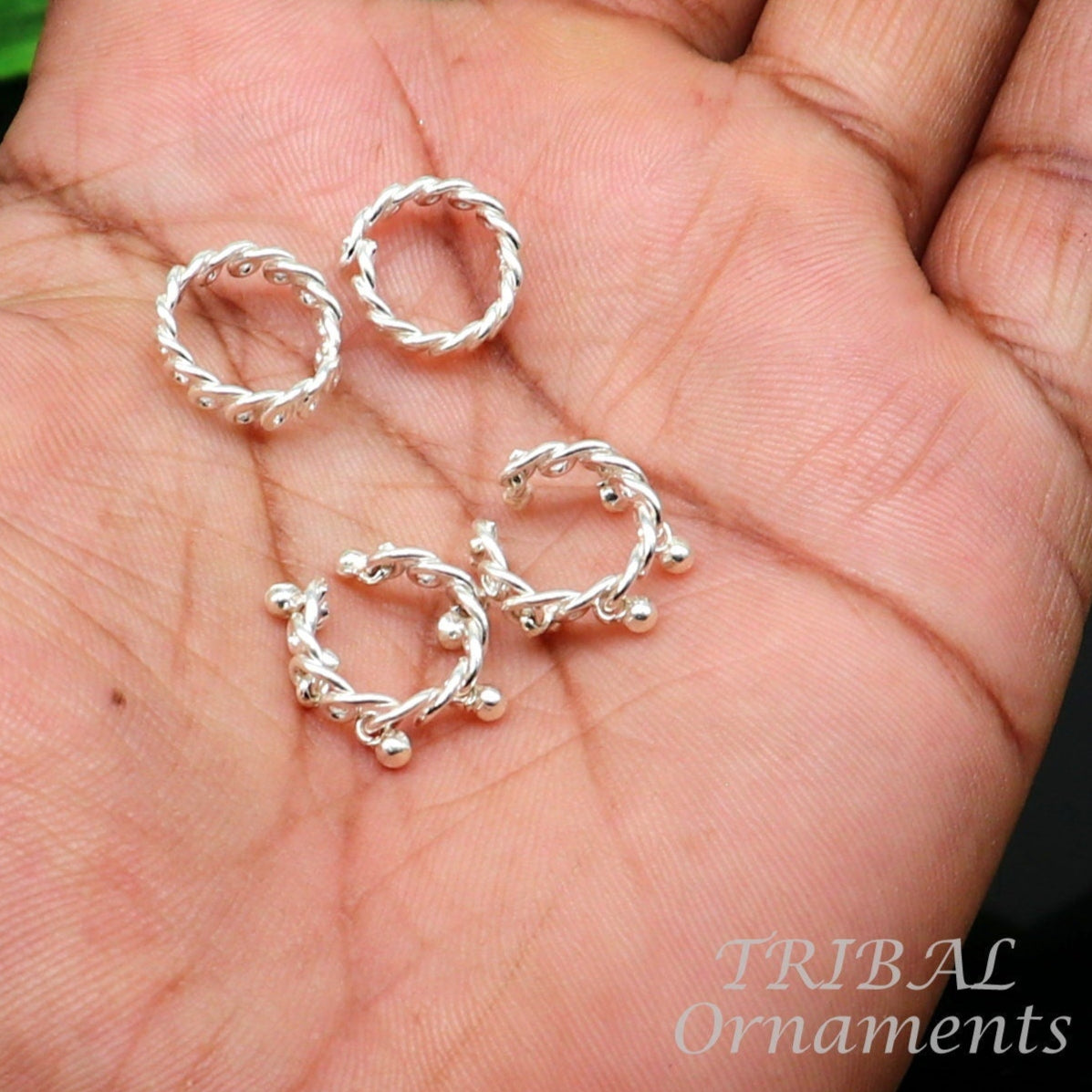 Baby Krishna Adjustable cuff kada and anklets pair, small size Lord Krishna Laddu Gopala wrist and foot jewelry set best gifting nsk546 - TRIBAL ORNAMENTS