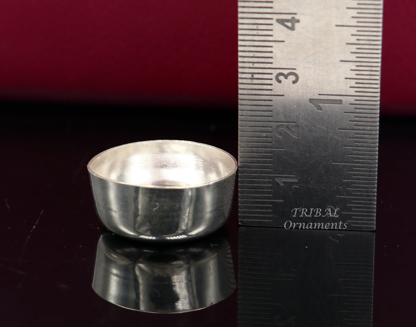 925 silver handmade silver small bowlor Tilak bowl , best small tiny bowl for saffron sandal or kumkum tilak dani su897 - TRIBAL ORNAMENTS