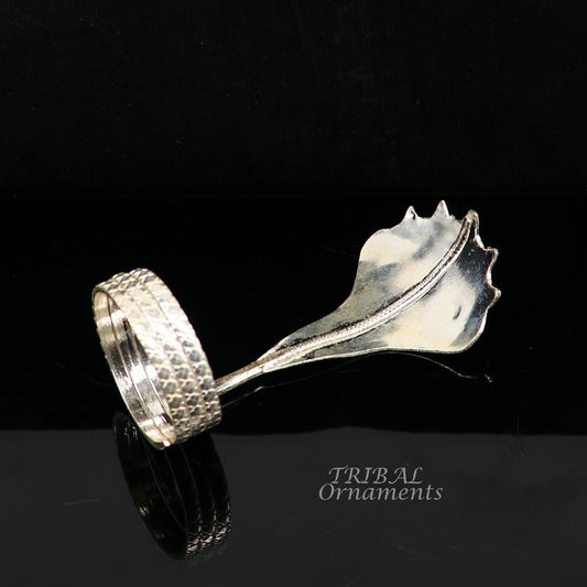 925 Solid silver handmade Divine Sheshnag vintage style mini snake or shiva snake for puja or worshipping, solid Diwali puja article su898 - TRIBAL ORNAMENTS