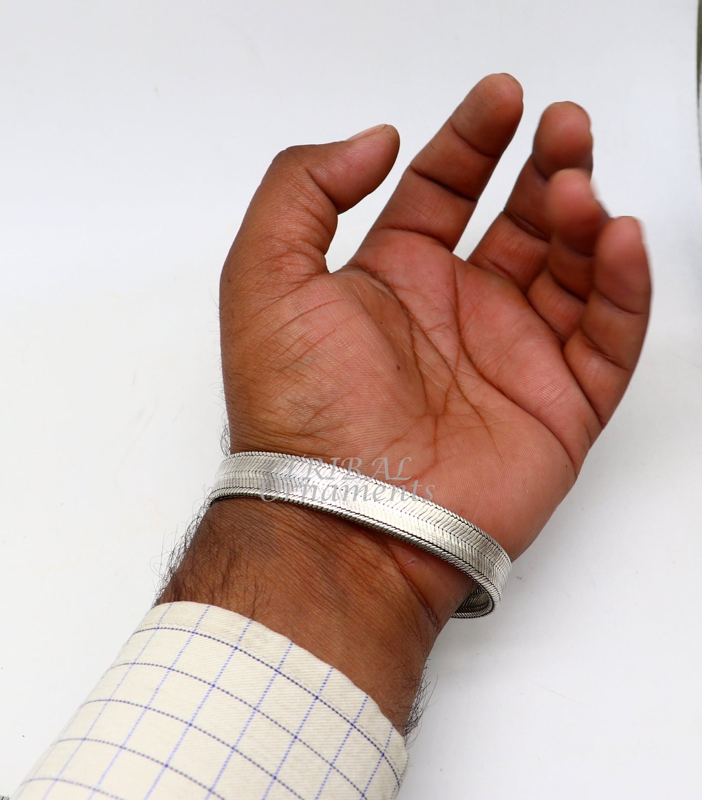 925 sterling silver handmade vintage design customized wheat bracelet wrist belt for men's, amazing gifting jewelry from india sbr410 - TRIBAL ORNAMENTS