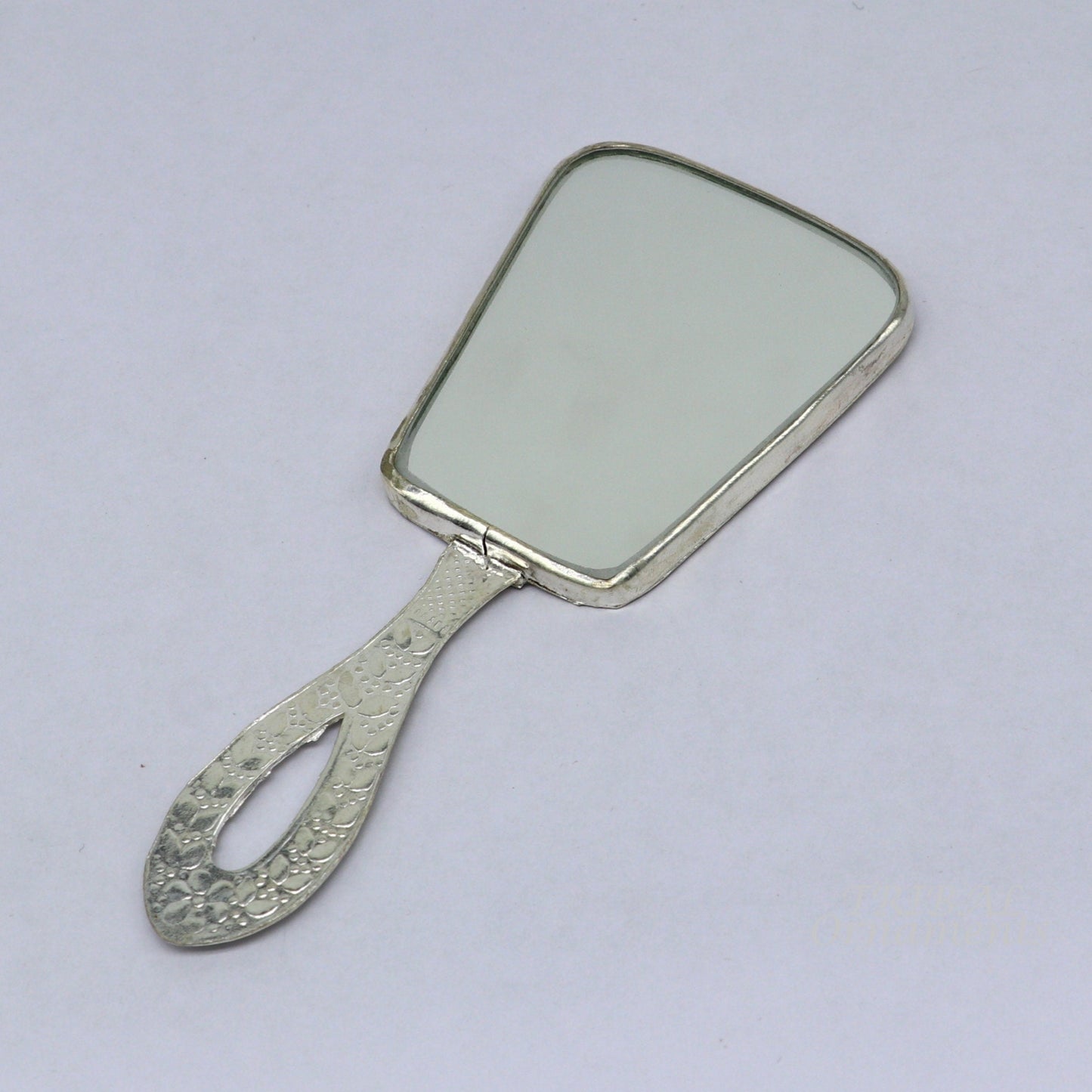 925 sterling silver handmade fabulous vintage style handmade mirror frame, amazing royal brides gifting article from india sf20 - TRIBAL ORNAMENTS