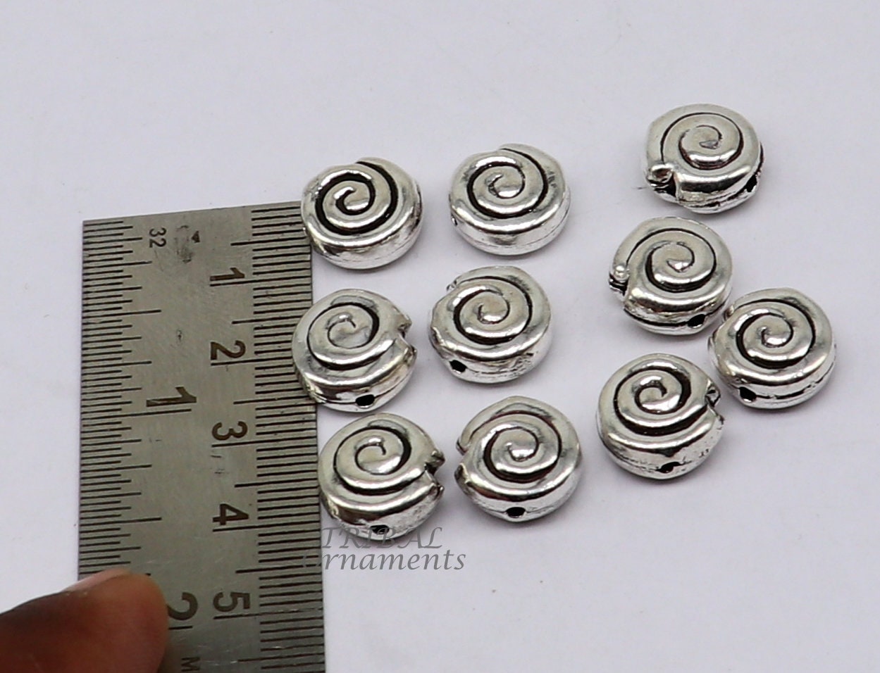 12 mm lot 10 pieces 925 sterling silver fabulous beads drops for custom jewelry making lose beads bd23 - TRIBAL ORNAMENTS