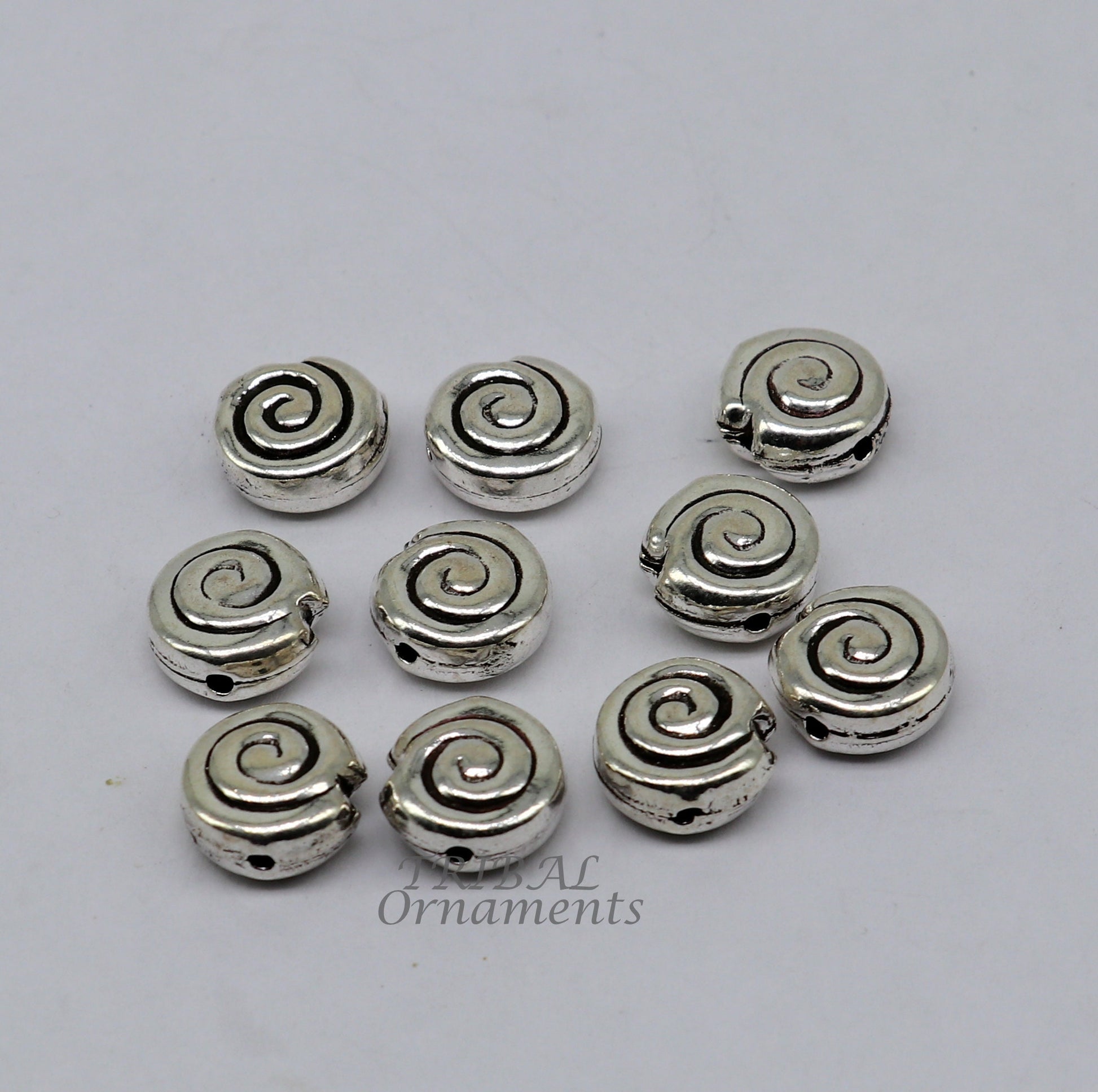 12 mm lot 10 pieces 925 sterling silver fabulous beads drops for custom jewelry making lose beads bd23 - TRIBAL ORNAMENTS