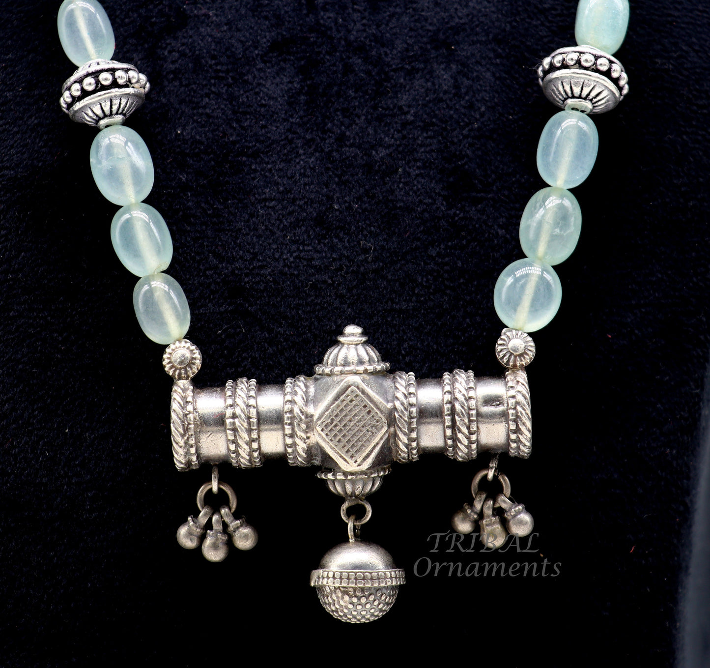 925 sterling silver handmade vintage designer stylish necklace, wedding brides charm customized Guttapusalu necklace ethnic jewelry Set501 - TRIBAL ORNAMENTS