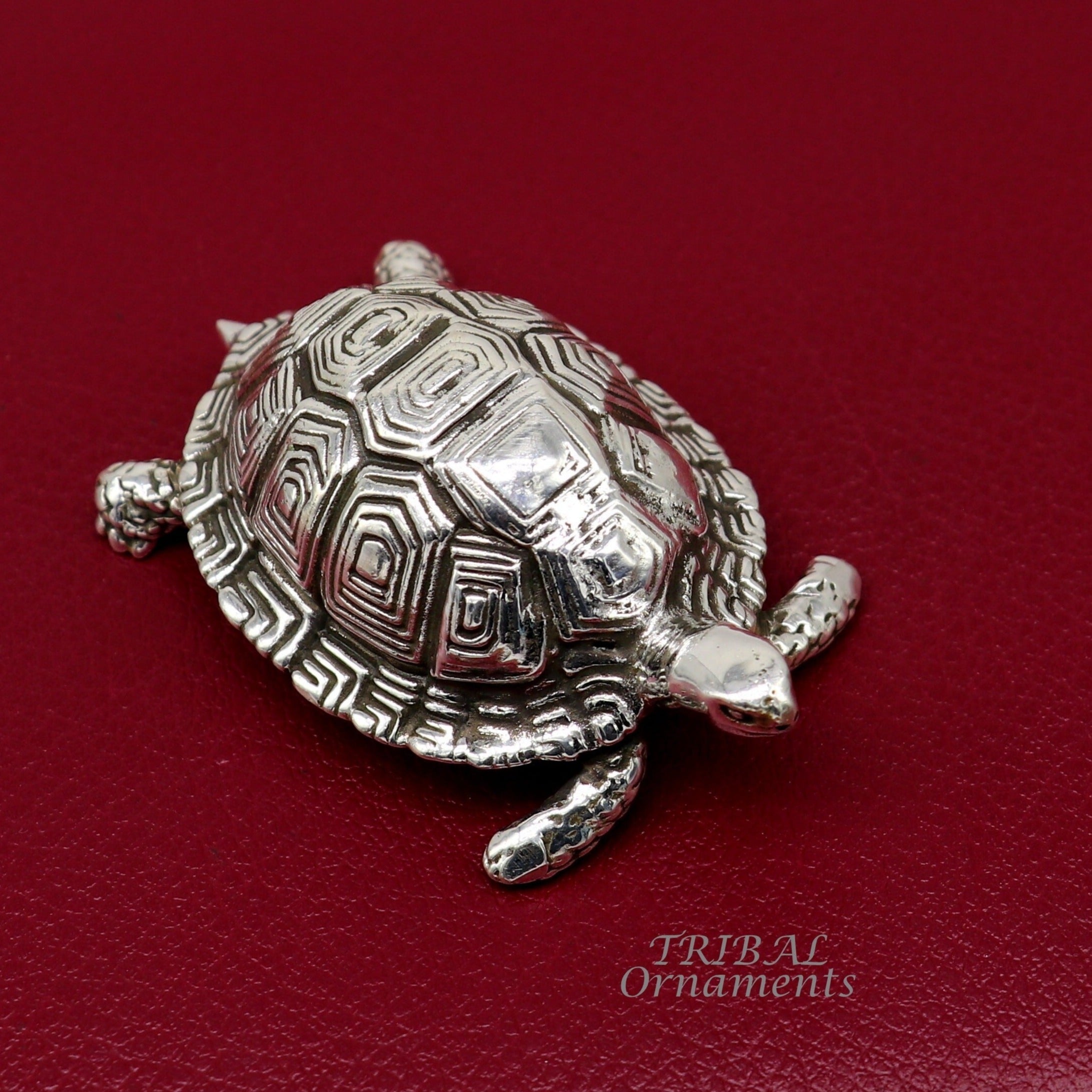 Tortoise In Pure 925 Silver / Tortoise Statue In Silver For Vastu / Lord fashion Vishnu Avtar Hindu Religion Animal Sculpture