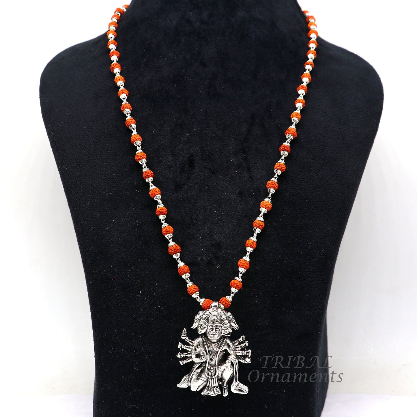 925 sterling silver handmade Divine Lord Panch mukhi Hanumana five face Hanumana pendant, holy pendant protect from negative energy ss0554 - TRIBAL ORNAMENTS