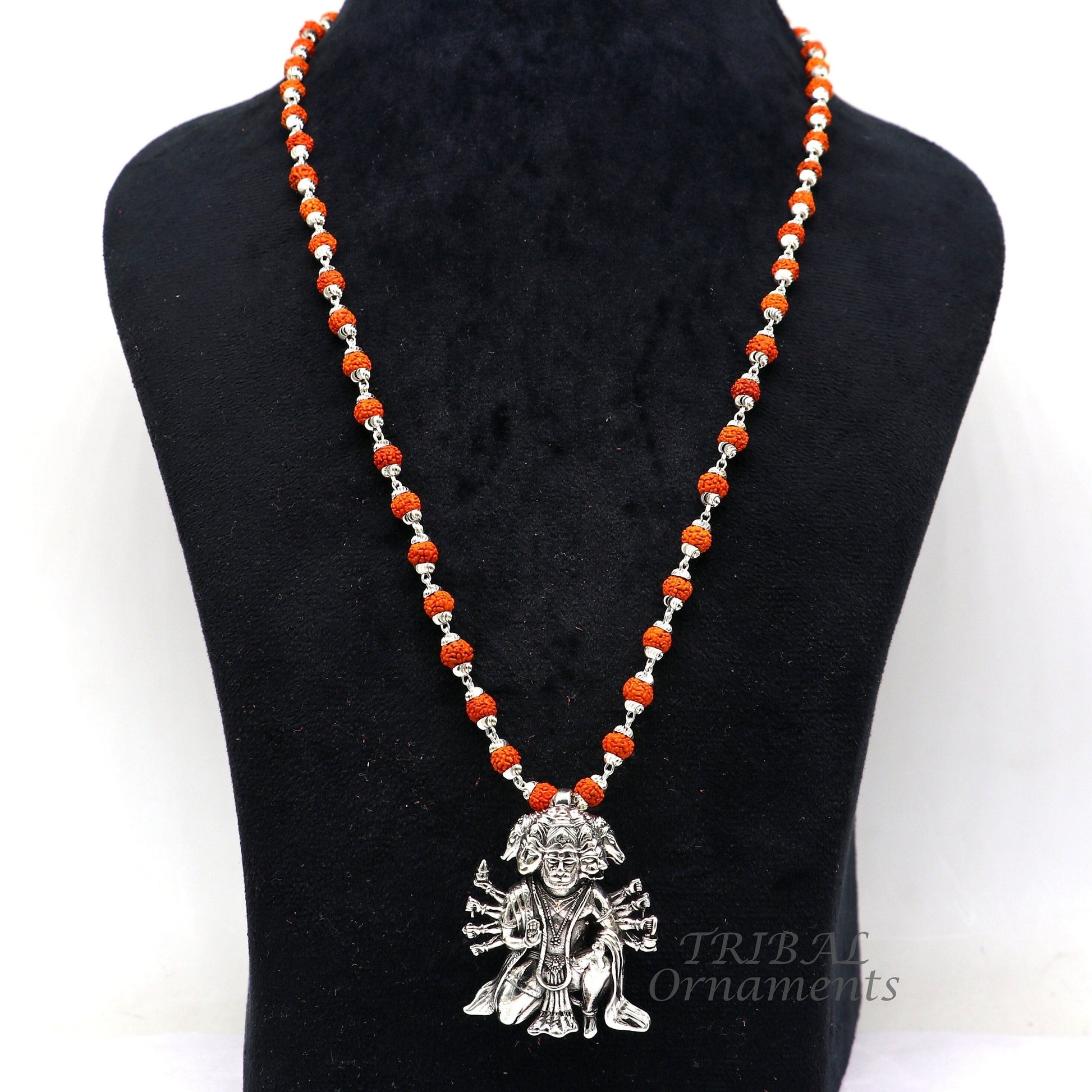 925 sterling silver handmade Divine Lord Panch mukhi Hanumana five face Hanumana pendant, holy pendant protect from negative energy ss0554 - TRIBAL ORNAMENTS