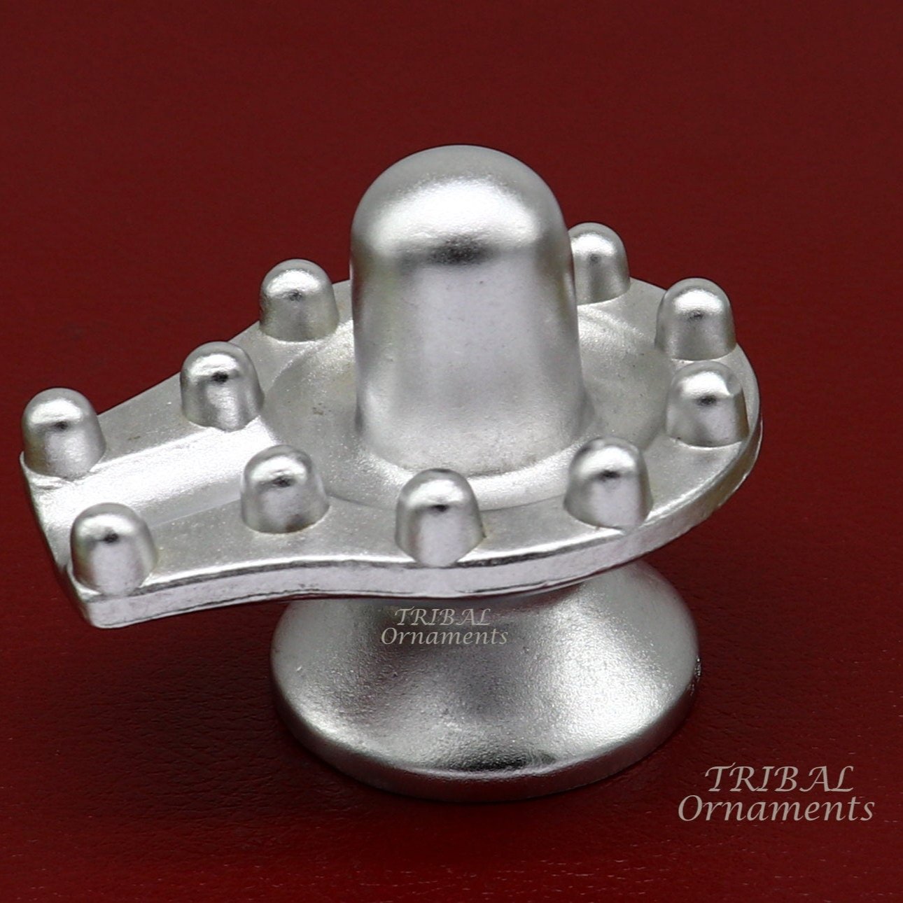 1.8" solid mercury god Shiva lingam statue 12 JYOTIRLINGA Parad Shiva lingam Sculpture for puja home best way for wealth and prosperity MA02 - TRIBAL ORNAMENTS