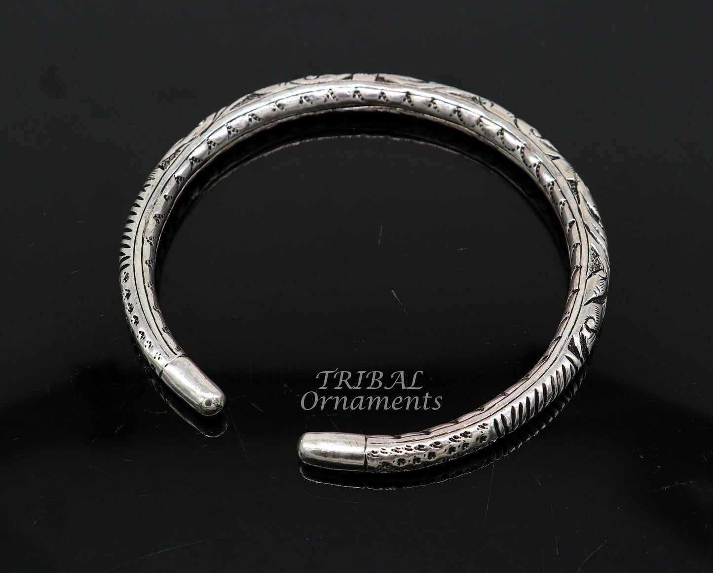 925 sterling silver Vintage antique design handmade gorgeous oxidized foot kada ankle bracelet tribal ethnic silver jewelry nsfk71 - TRIBAL ORNAMENTS