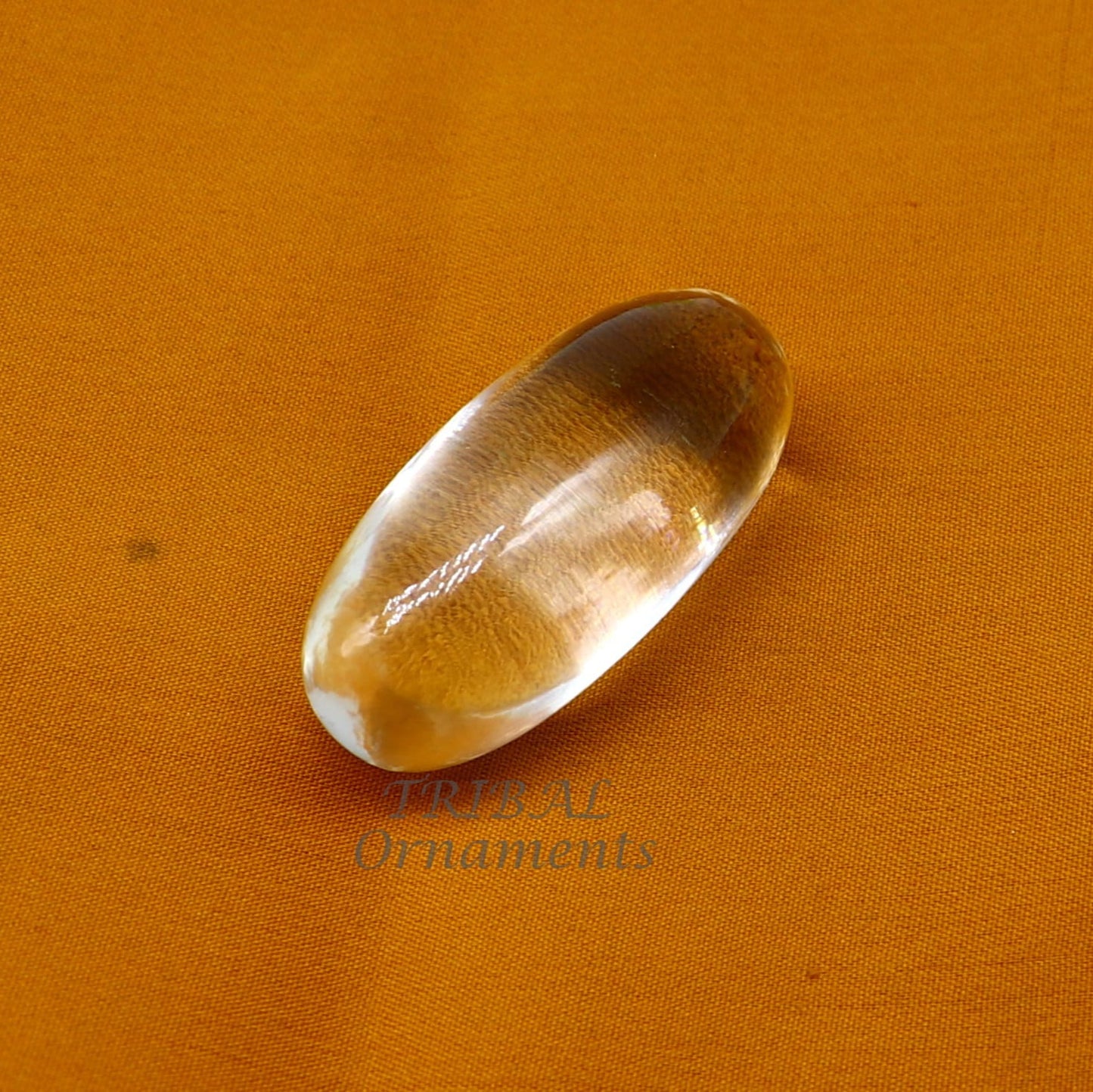 Natural sphatik crystal stone divine lor shiva lingam statue, amazing sphatik lingam puja article for wealth and prosperity stna23 - TRIBAL ORNAMENTS