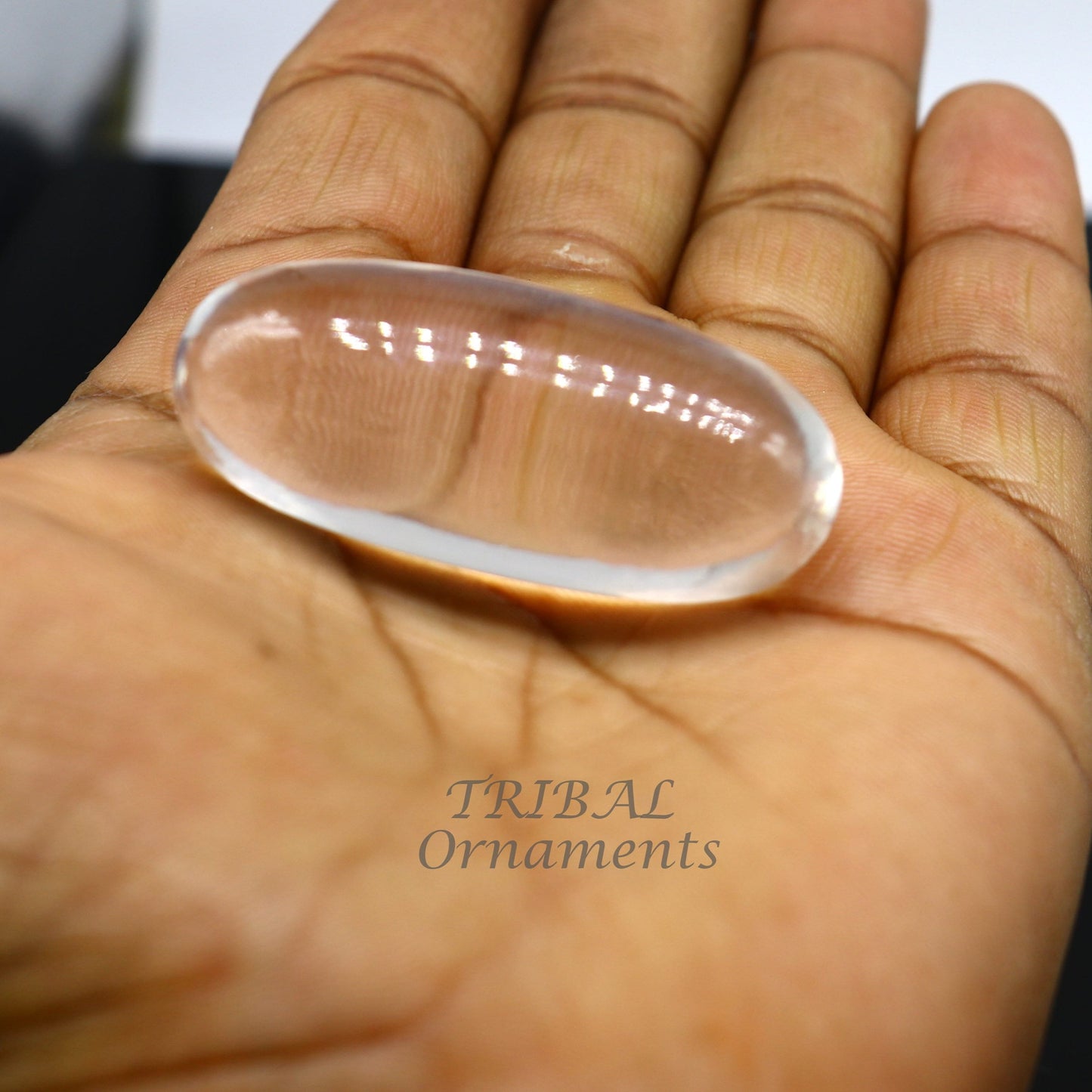 Natural sphatik crystal stone divine lor shiva lingam statue, amazing sphatik lingam puja article for wealth and prosperity stna23 - TRIBAL ORNAMENTS