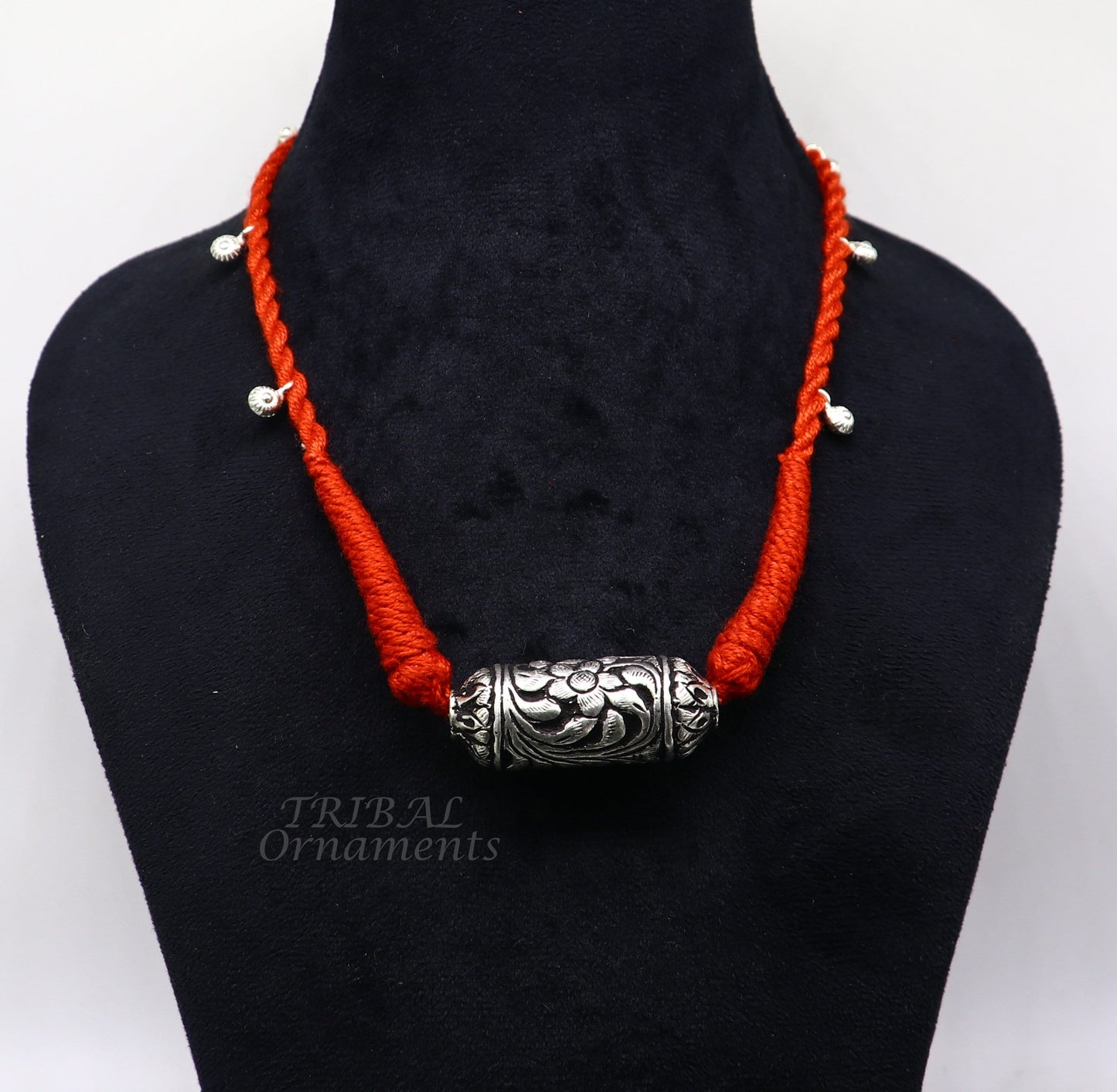 925 sterling silver handmade Rajasthani traditional stylish luxury necklace choker, best belly dance Guttapusalu necklace bride gift set508 - TRIBAL ORNAMENTS