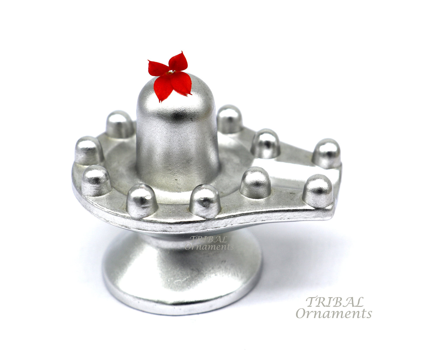 1.8" solid mercury god Shiva lingam statue 12 JYOTIRLINGA Parad Shiva lingam Sculpture for puja home best way for wealth and prosperity MA02 - TRIBAL ORNAMENTS