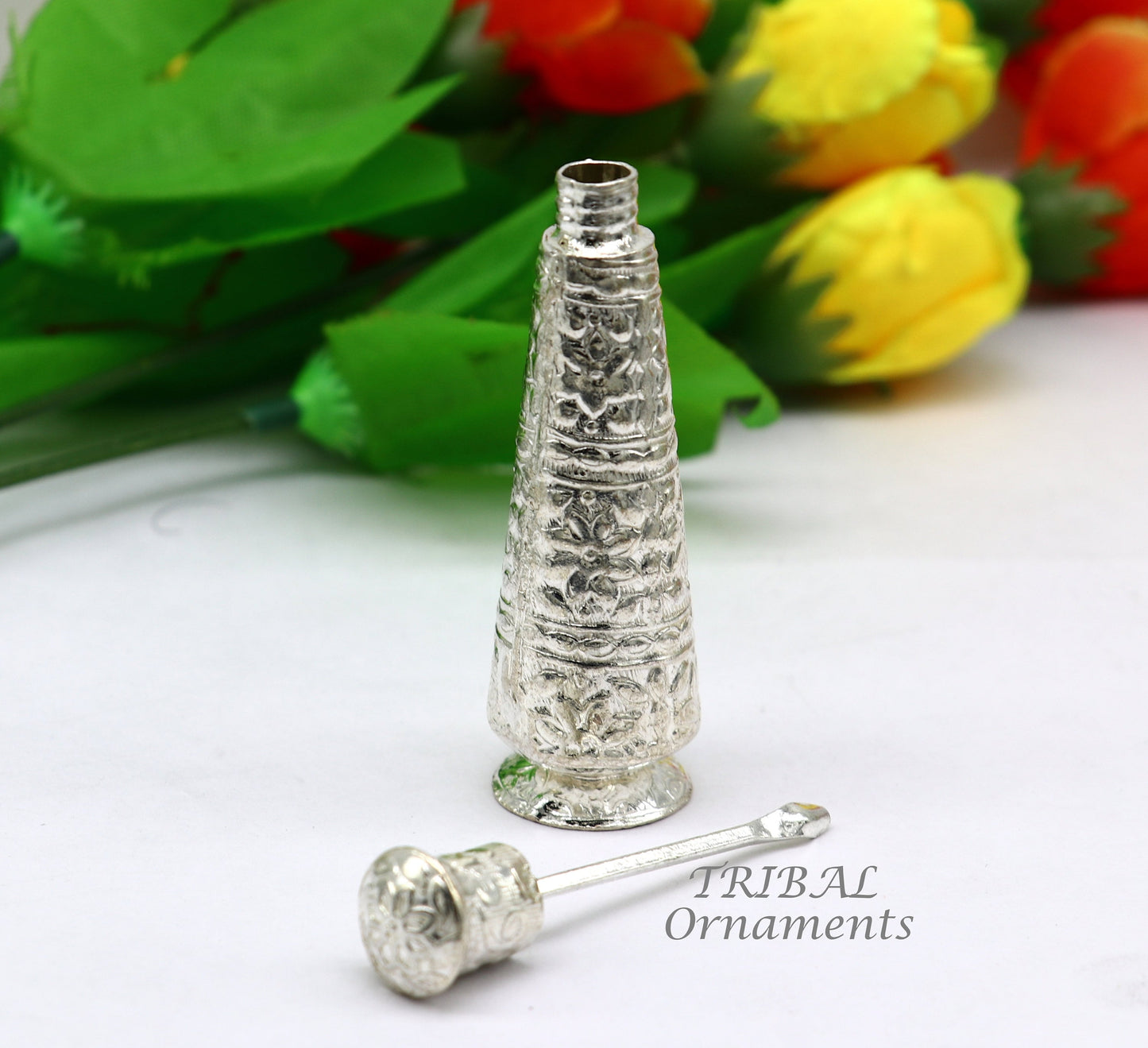 925 Sterling silver handmade fabulous design trinket box, container box, casket box, sindoor box customized box stb722 - TRIBAL ORNAMENTS