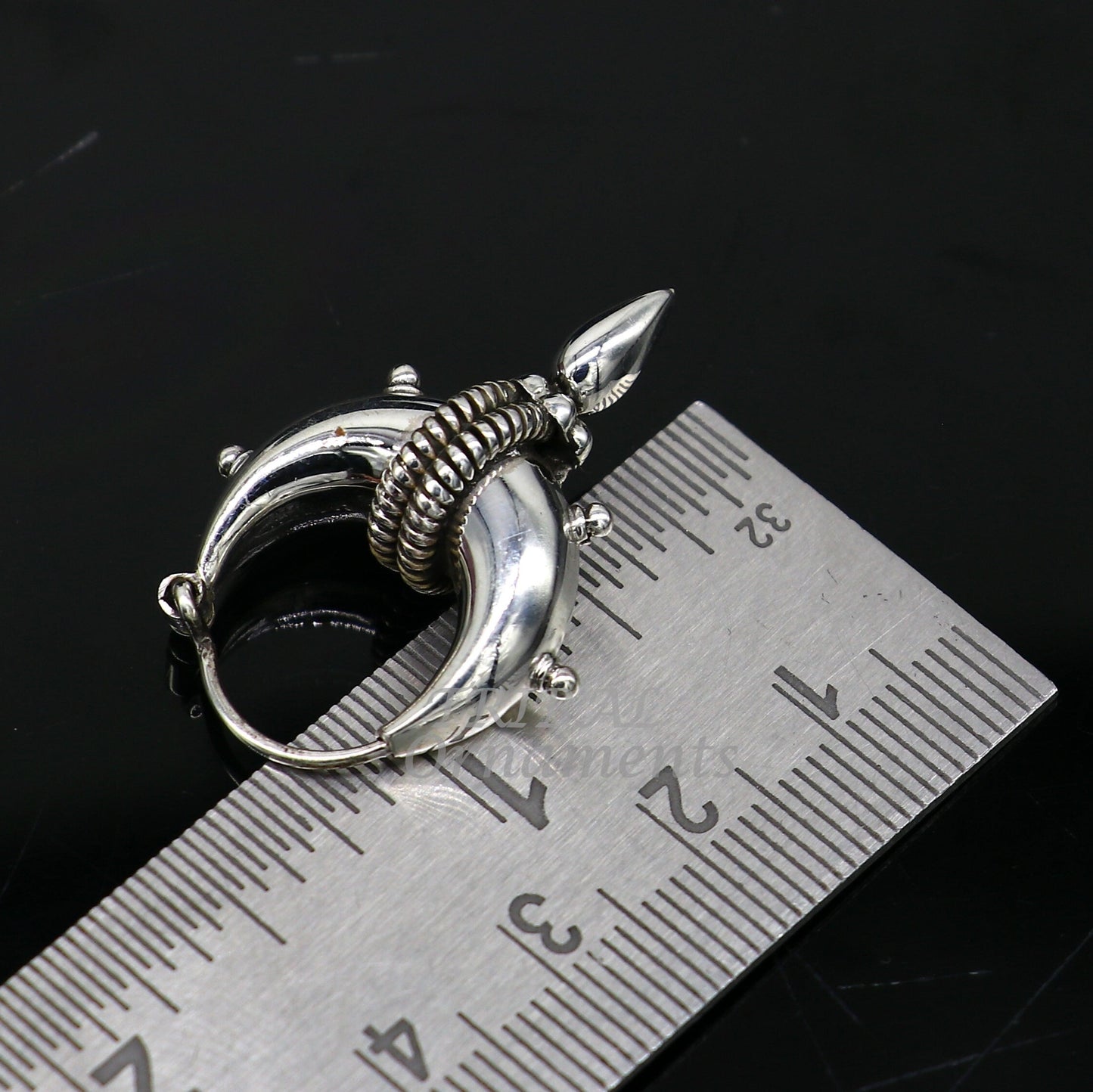 925 sterling silver handmade unique traditional cultural ethnic hoops earring bali for men's or girl's best dancing jewelry s1123 - TRIBAL ORNAMENTS