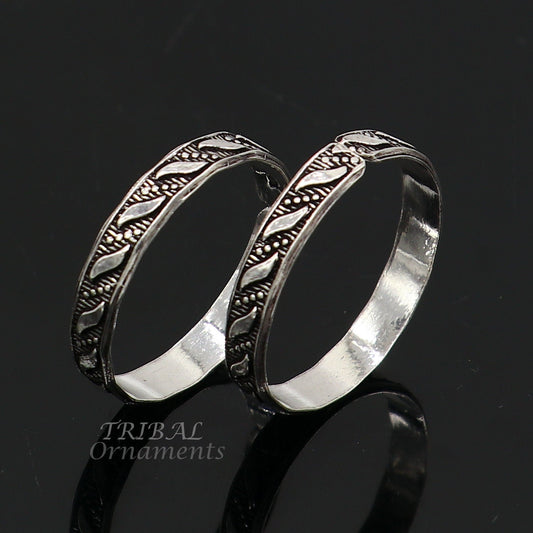 Best brides thumb ring, 92.5 sterling silver customized adjustable vintage style handmade toe ring band for girl's women's ntr72 - TRIBAL ORNAMENTS