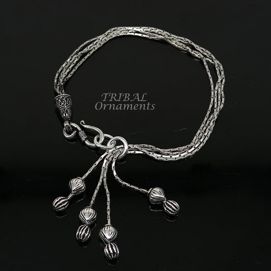 Modern chunky stylish 925 sterling adjustable multiline bracelet jewelry gift jewelry sbr460 - TRIBAL ORNAMENTS